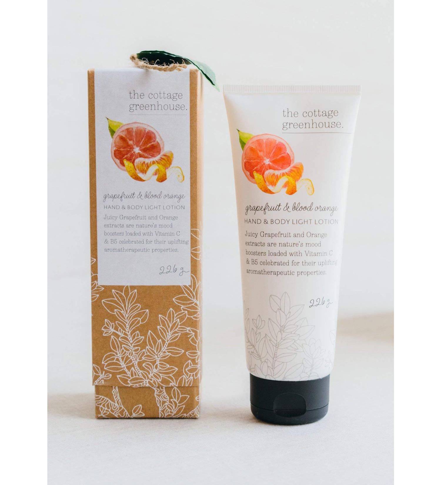 The Cottage Greenhouse Grapefruit & Blood Orange Body Lotion - Lightweight Moisturizer with Shea Butter | 8 oz | Paraben-Free, Vegan, Never Animal Tested - Buy Online on GoSupps.com