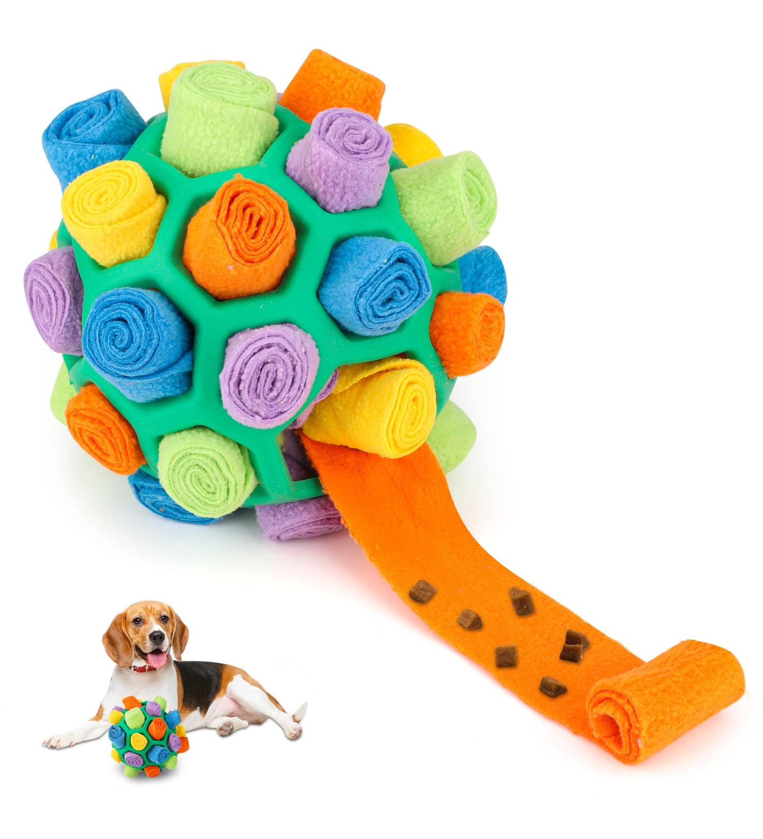 Codddtoo Pet Snuffle Ball Toy Interactive Dog Puzzle Toys Educational Foraging Toy Slow Feeder Bite Resistant Puppy Playing Portable Interactive Dog Puzzle Toy for Puppy Small Medium Size Dogs - Buy Online on GoSupps.com