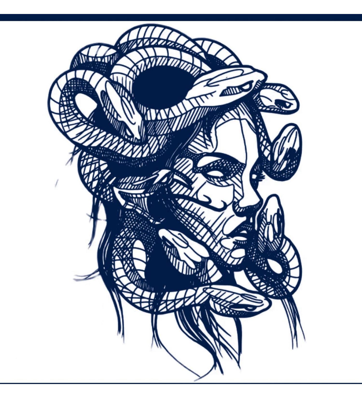 Dopetattoo Medusa Temporary Tattoo - 4 Sheets | Semi-Permanent Body Art for Women & Men - Buy Online on GoSupps.com