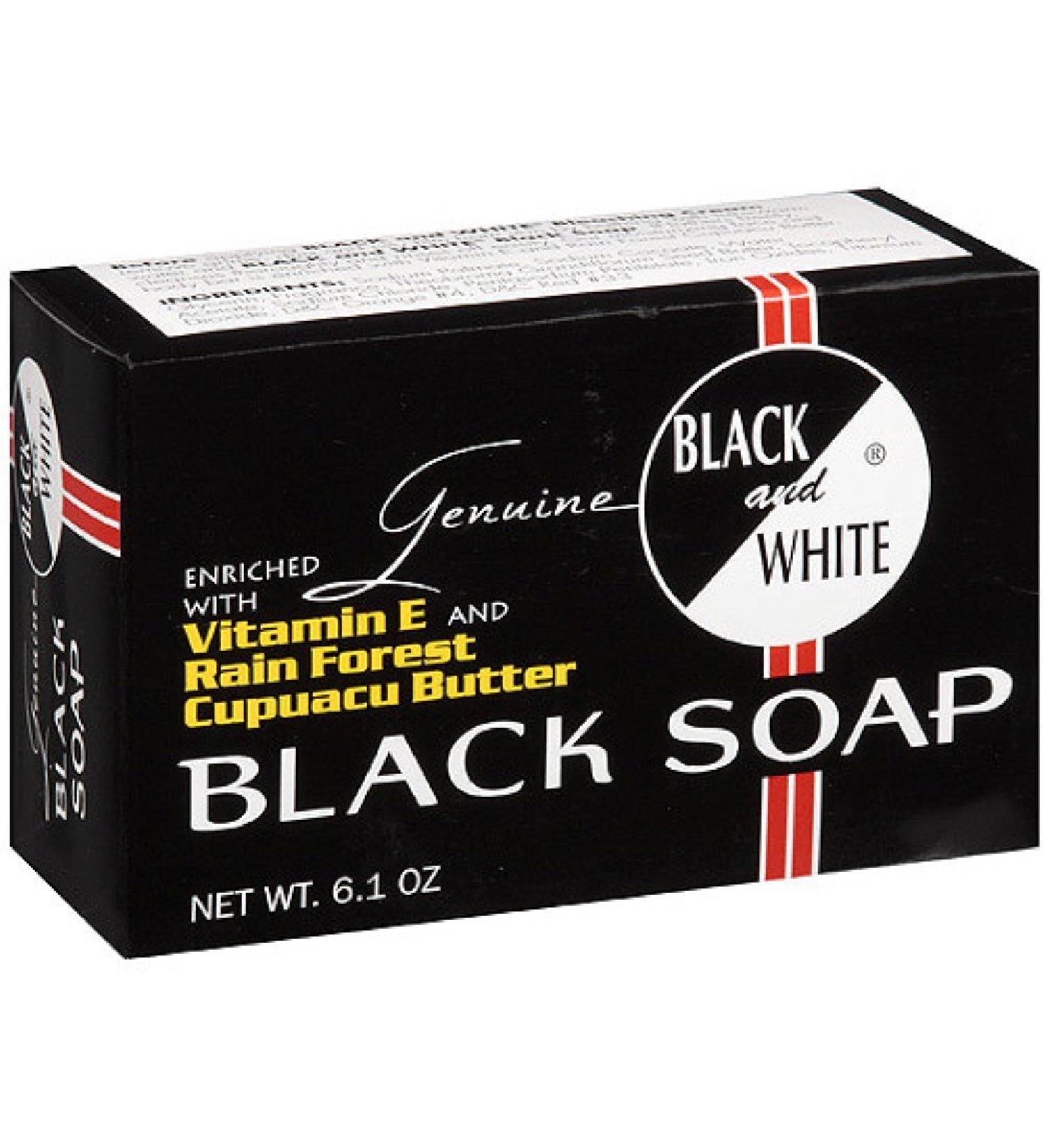 Black and White Black Soap 6.1 oz (Pack of 5) 6.1 Ounce (Pack of 5)