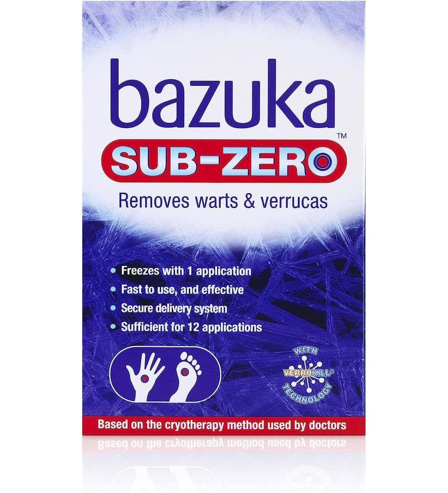 Bazuka Sub Zero Warts & Verucca - 12 Applications (50ml) - Pack of 2 - Buy Online on GoSupps.com