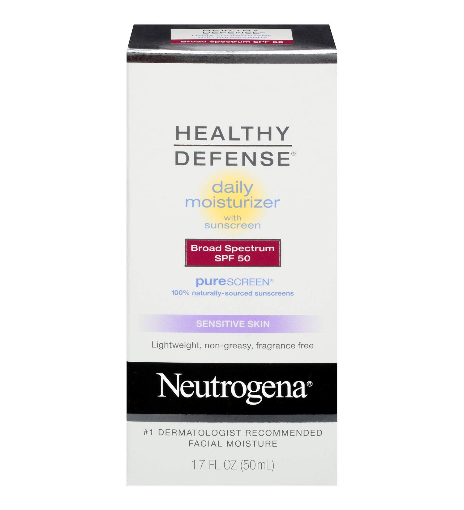 Neutrogena Neutrogena Healthy Defense Daily Moisturizing Cream with PureScreen SPF 50 50 ml 1 Pack - Buy Online on GoSupps.com