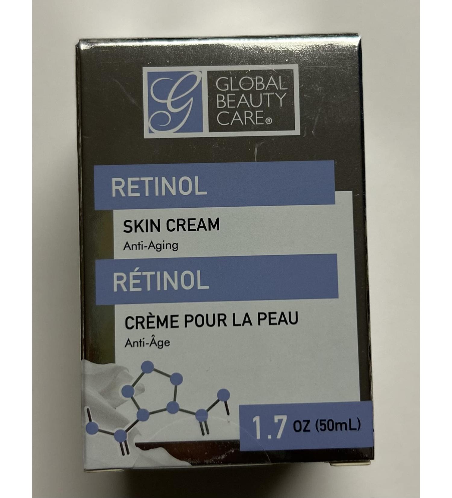 Global Beauty Care RETINOL skin cream lotion ANTI-AGING NEW FRESH 1 box 1.7 oz