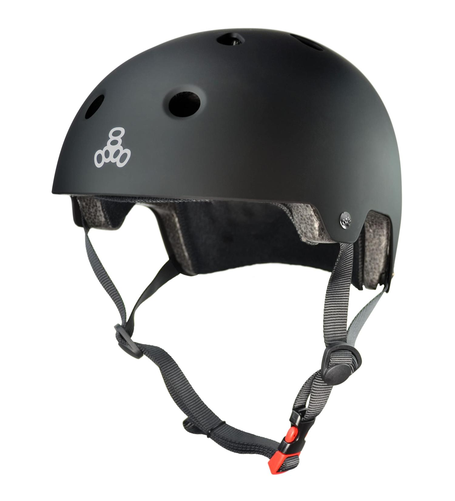 Triple Eight Dual Certified Helmet - Black Matte (L/XL) for Bike and Skateboard - Buy Online on GoSupps.com