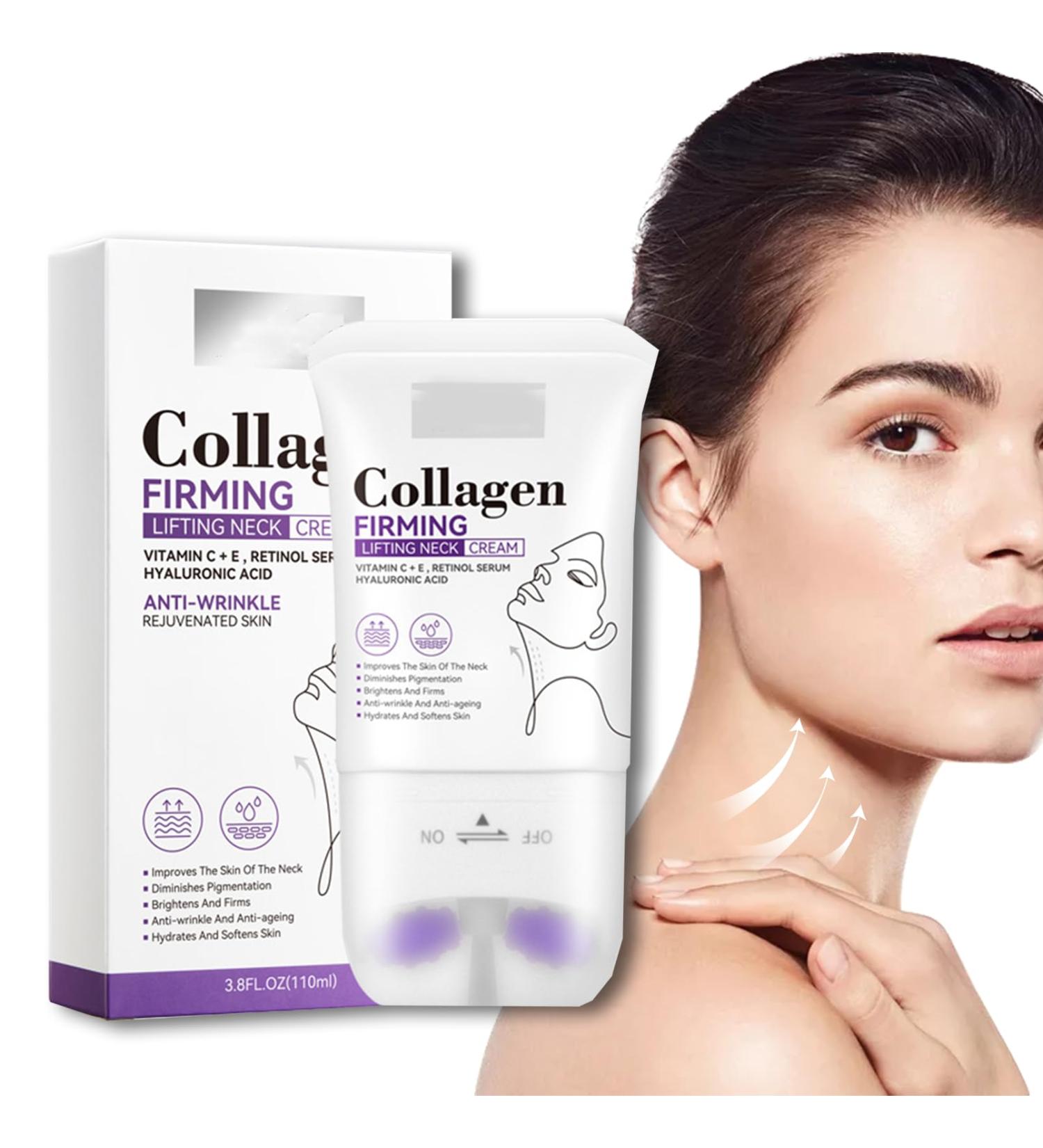 Neck Creams for Firming Roller - Collagen Neck Cream - Retion Neck Firming Cream - Anti Aging and Anti Wrinkle Neck Cream - Rich in Vitamin C+E and Hyaluronic Acid - Neck Moisturizer - Buy Online on GoSupps.com