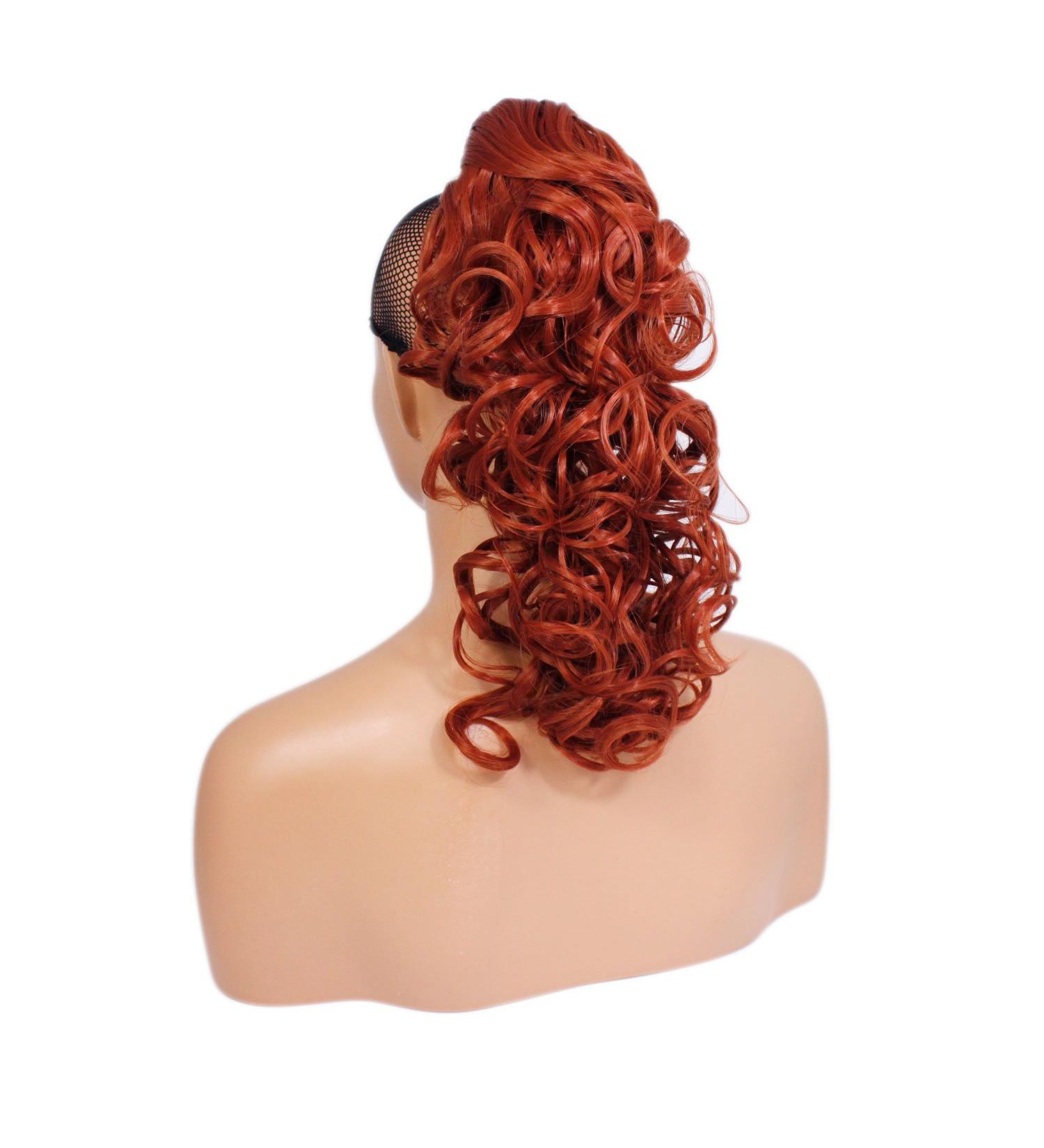 Ponytail Claw Clip - Copper - Curly - 17in / 43cm - 160g - Heat Resistant Hair Extension - Buy Online on GoSupps.com