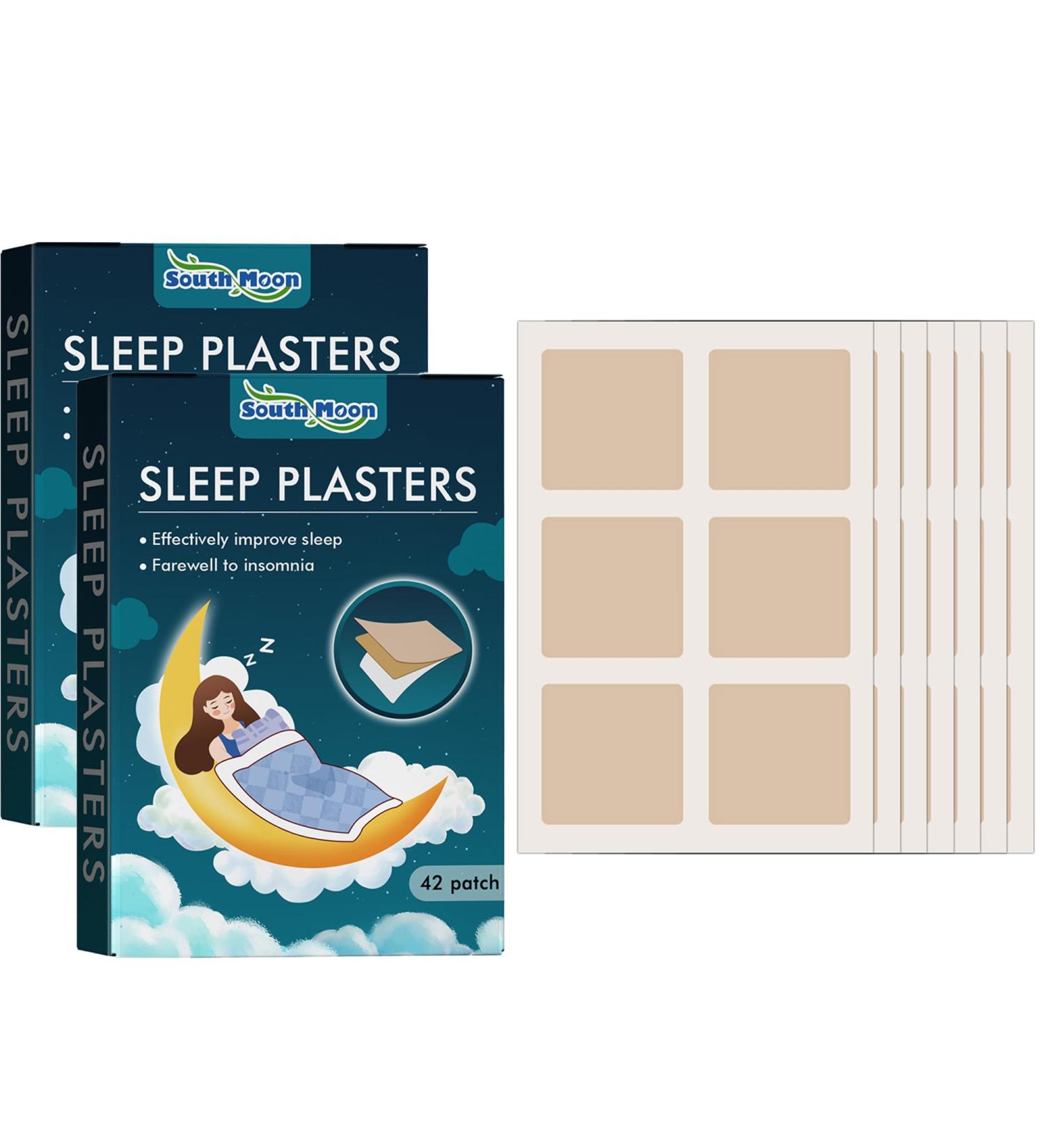 Sleeping Plasters for Adults - 42 Strong Insomnia Relief Plasters | Sleep Aid Gifts (84 PCs) for Men & Women - Buy Online on GoSupps.com
