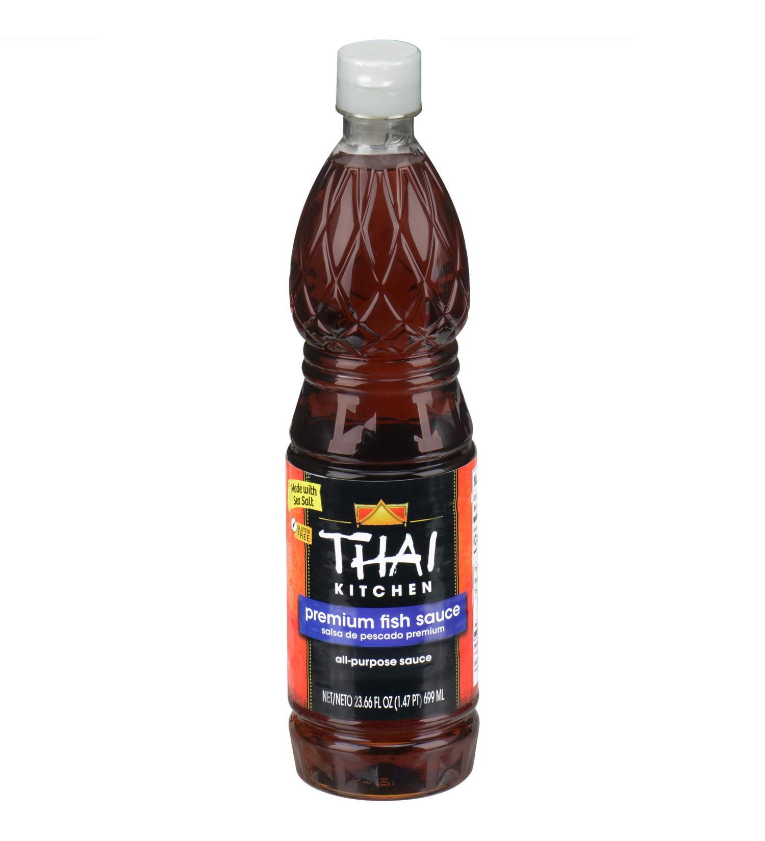 Thai Kitchen Premium Fish Sauce 23.66 fl oz - Sweet, Tangy, and Spicy Flavor - Ideal for Dressings and Marinades - Pack of 1 - Buy Online on GoSupps.com