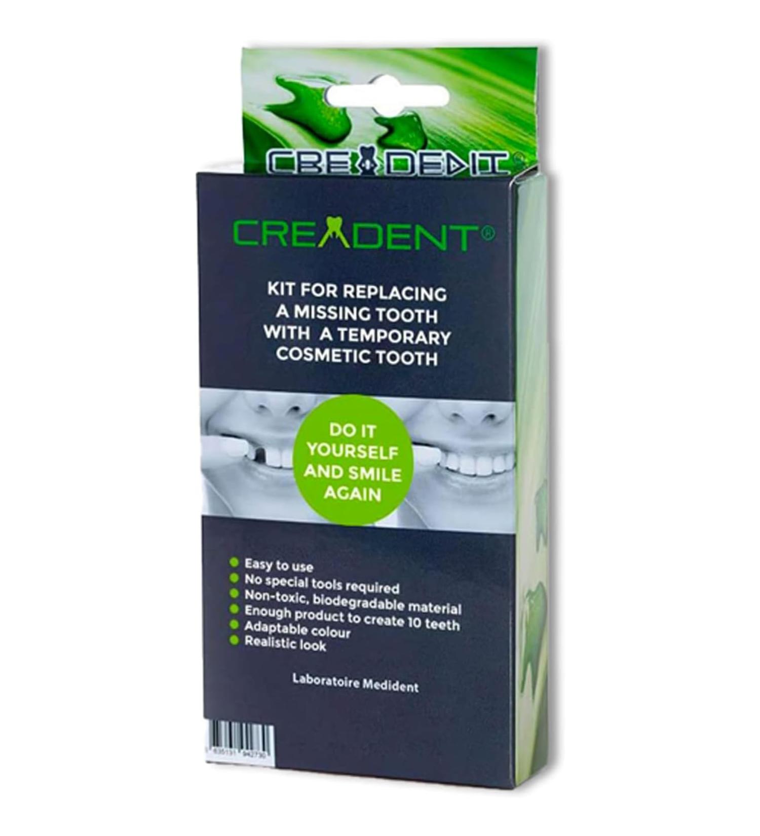 CREADENT Temporary Cosmetic Tooth Replacement Kit - Easy DIY Solution - Buy Online on GoSupps.com