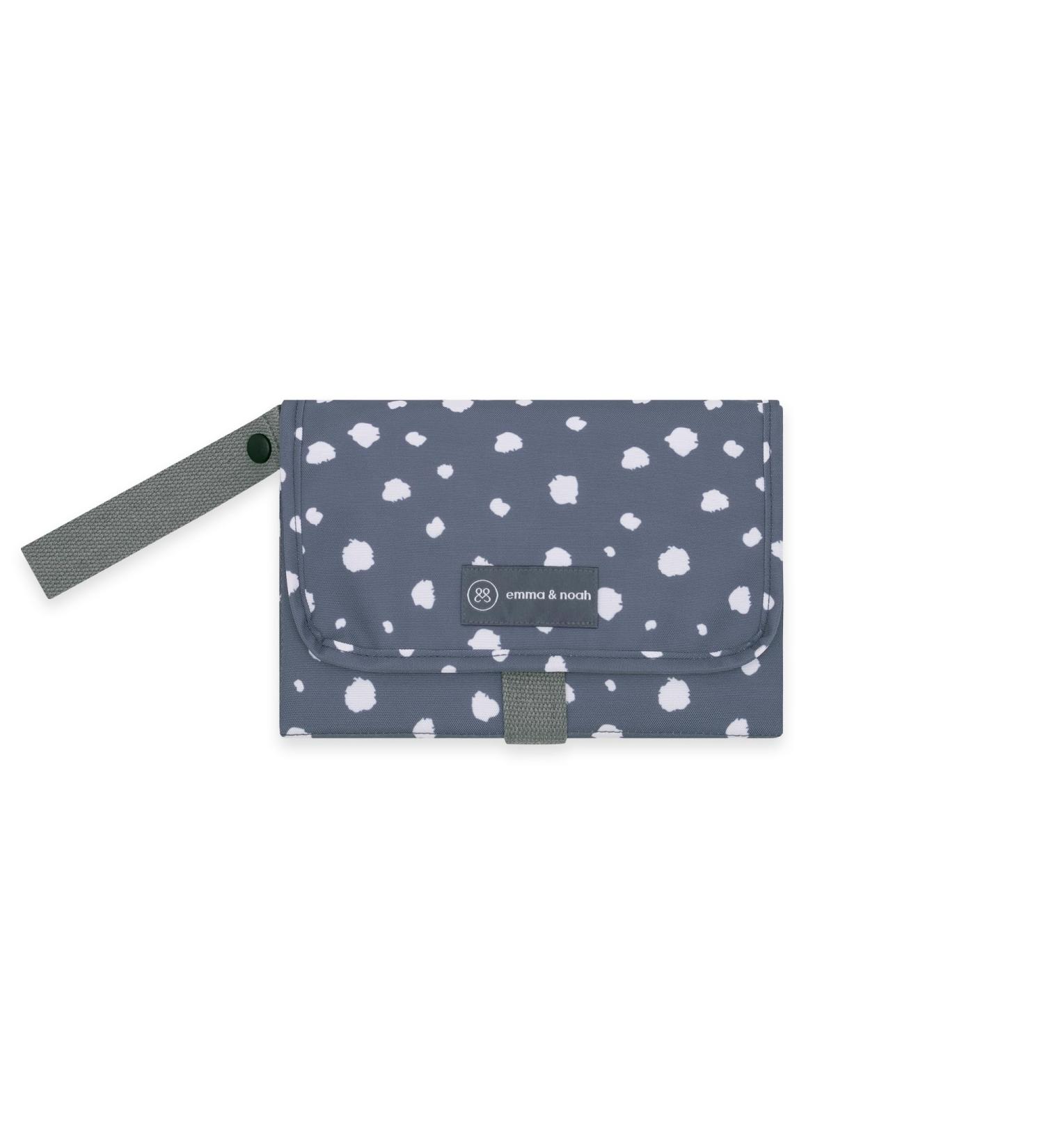 Emma & Noah Diaper Bag Wrap Pad - Washable Organizer for Stroller | 82x52 cm Portable with Diaper Pocket (Dots Blue) - Buy Online on GoSupps.com