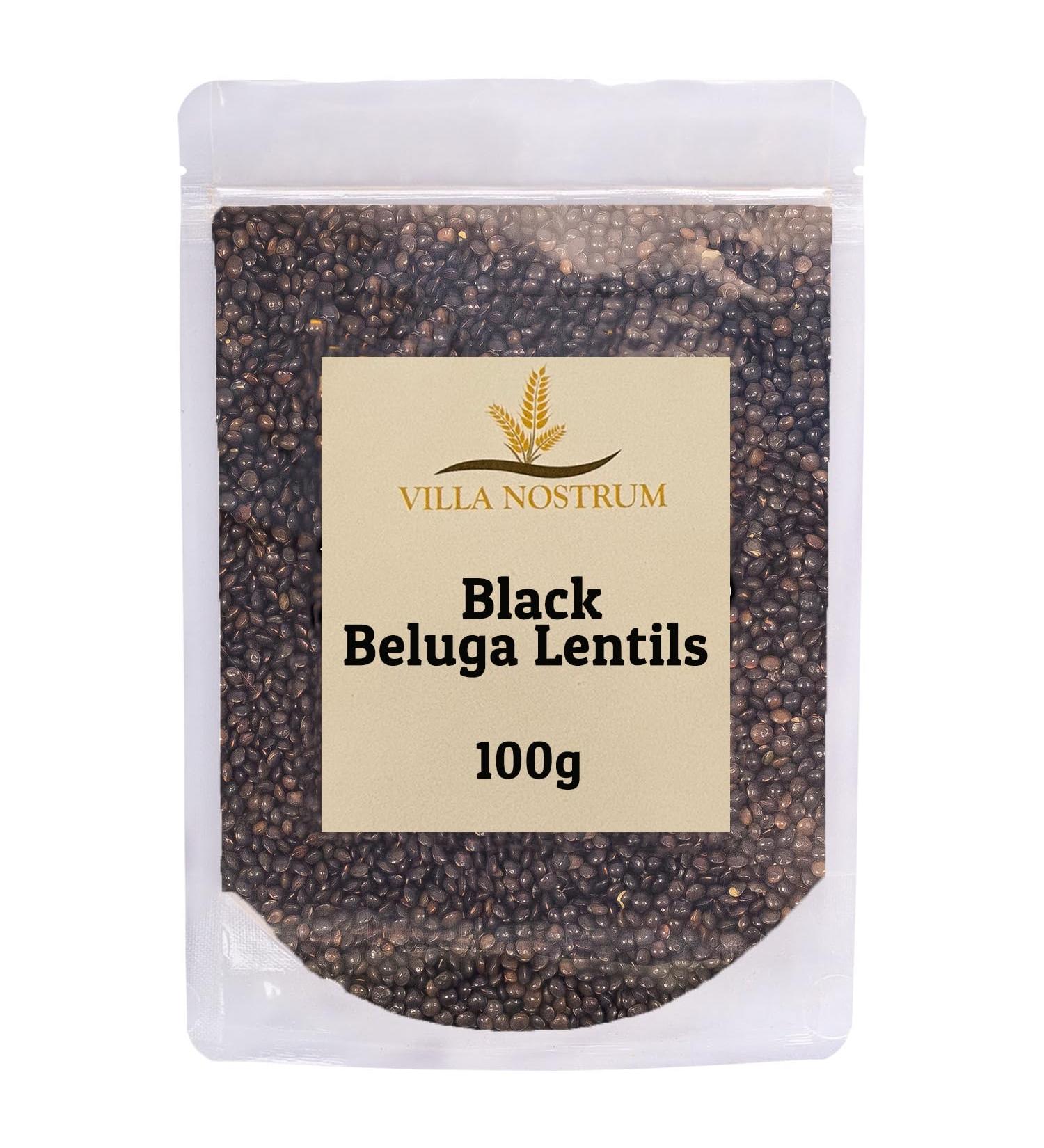 Villa Nostrum Black Beluga Lentils 1kg - Premium Quality Pulses - Buy Online on GoSupps.com