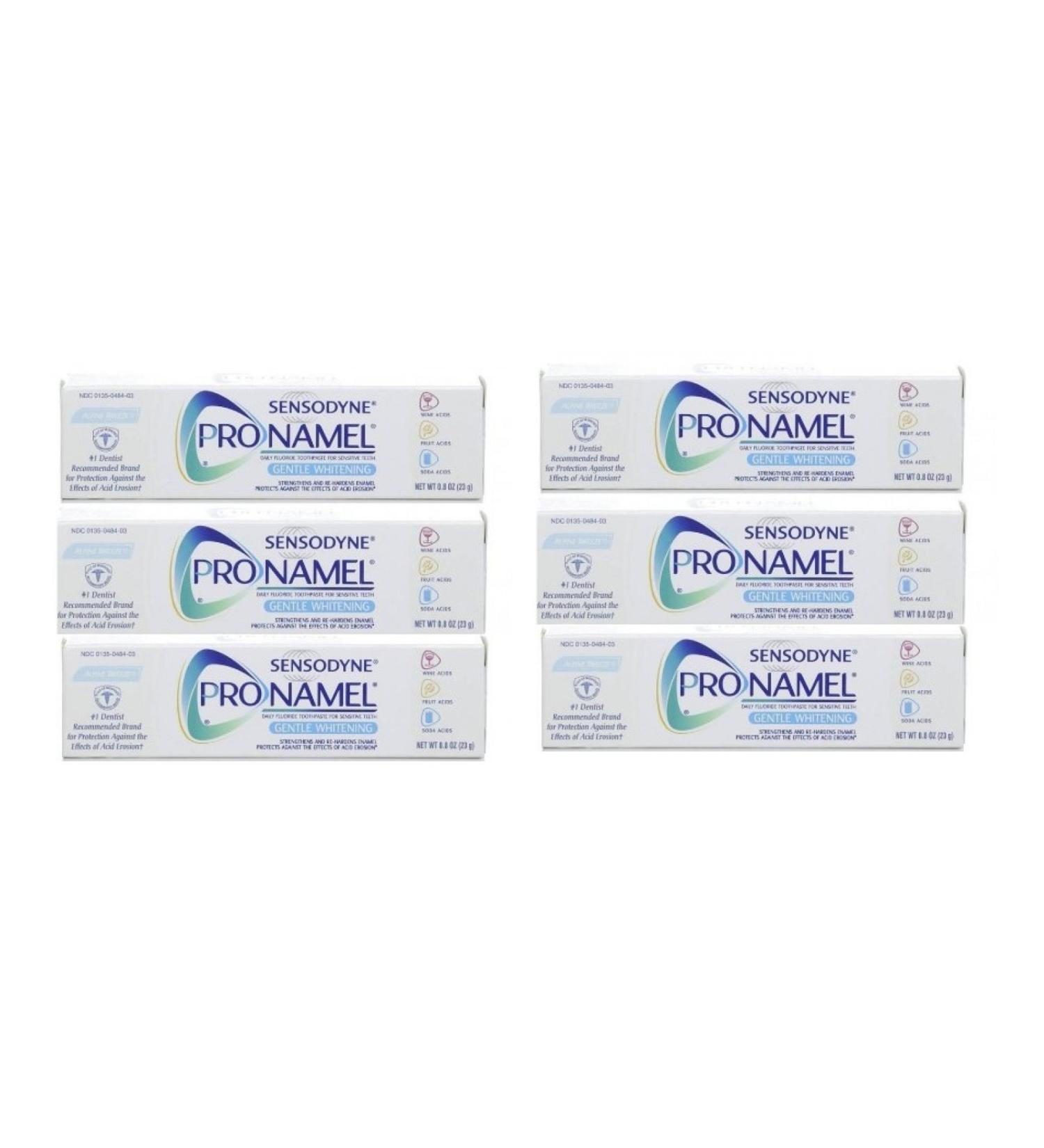 Sensodyne Pronamel Toothpaste Gentle Whitening Alpine Breeze Travel Size 0.8 Ounce (Pack of 6)