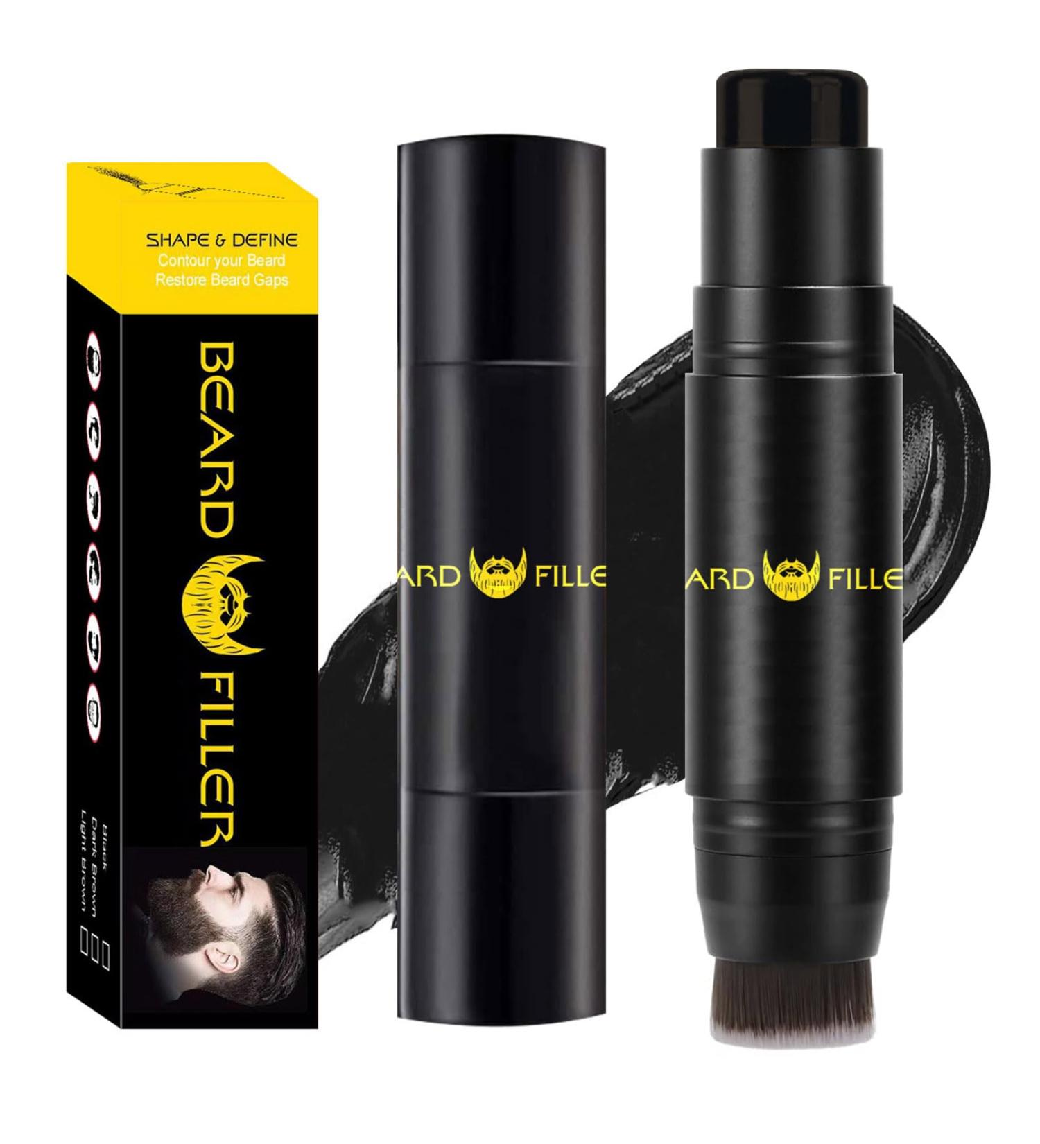 Black Beard Brush for Men - Beard Colouring for Men - Beard Pencil Filler for Men - Waterproof Sweatproof Styling Pen - Natural Long-lasting Mustache Coverage - Thicken Enhance Shape Define Bristle - Buy Online on GoSupps.com