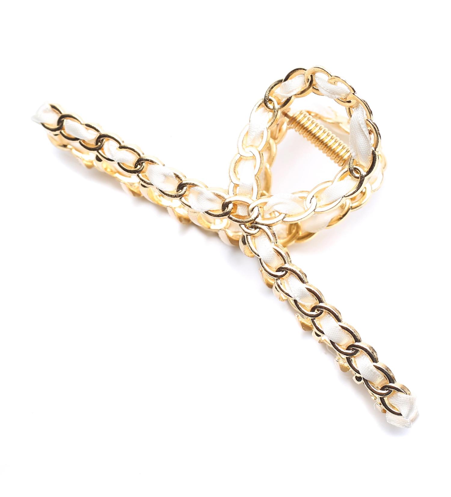 Large Cross Metal Hair Clip Beautiful Women's Hair Clip Headpiece Elegant Hair Accessory (Cream) - Buy Online on GoSupps.com