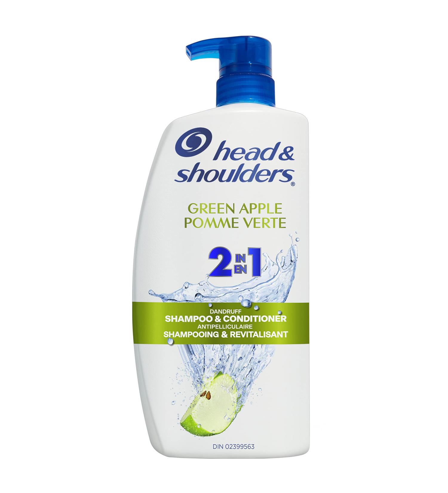 Head & Shoulders Green Apple 2-in-1 Shampoo + Conditioner 835ML White Green Blue - Buy Online on GoSupps.com
