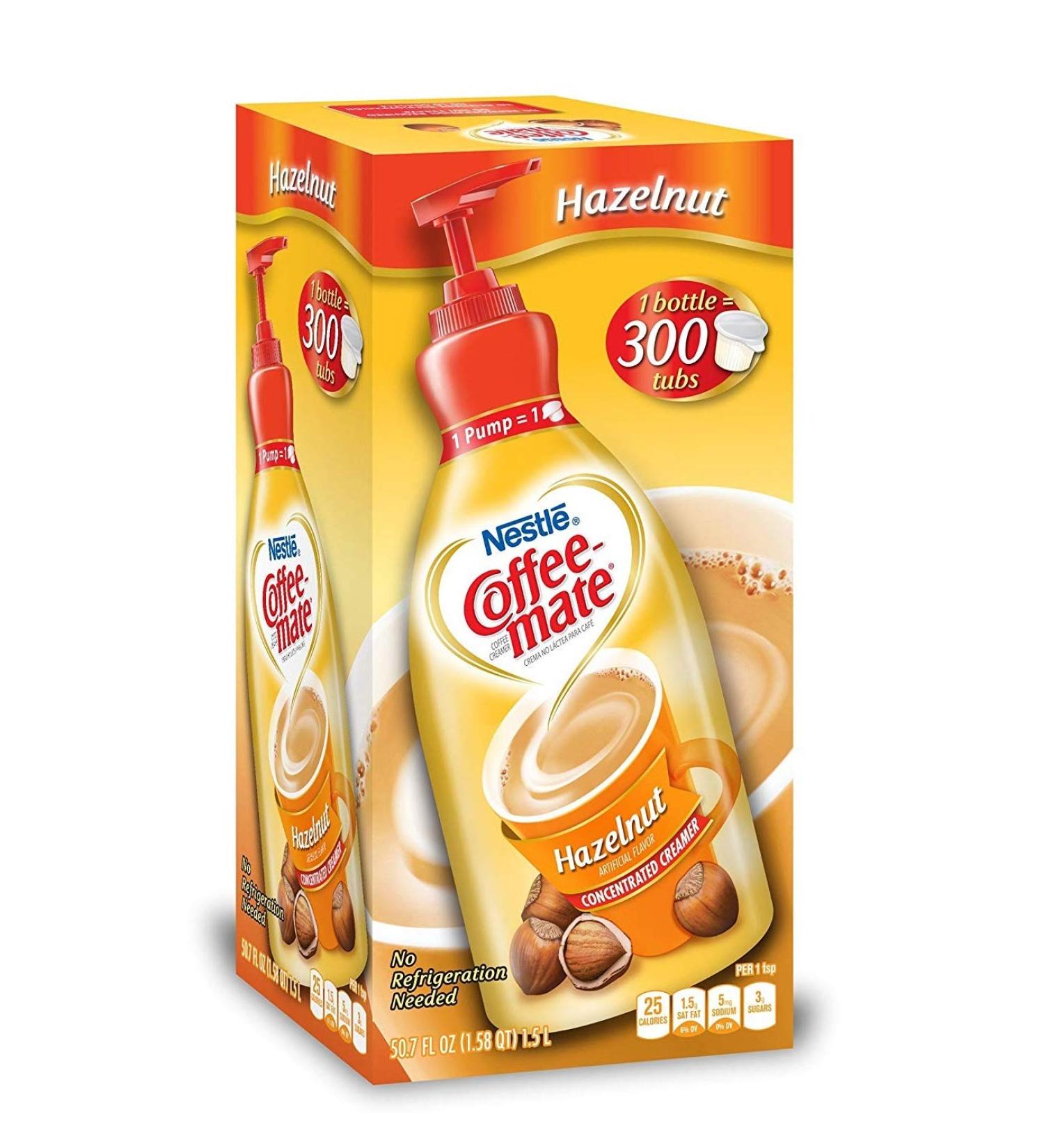 Hazelnut Liquid Coffee Creamer 50.7 Fl Oz - Pack of 2 | Enhance Your Coffee Experience - Buy Online on GoSupps.com