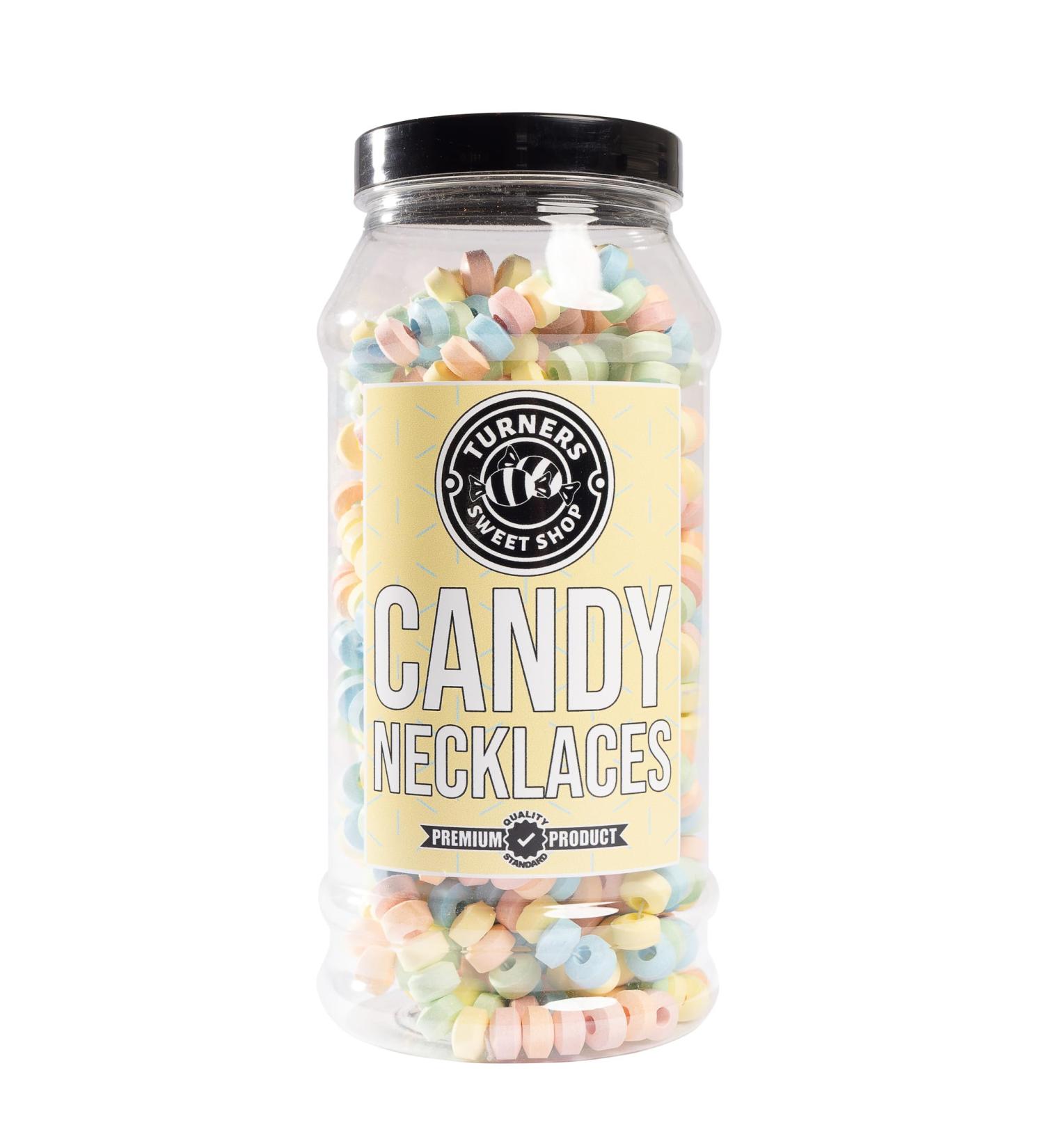Candy Necklaces - 435g by Turners Sweet Shop Traditional Retro Gift Jar Classic Original Pick & Mix Sweets Quality Confectionary Fantastic Gifts for Him Her or Them