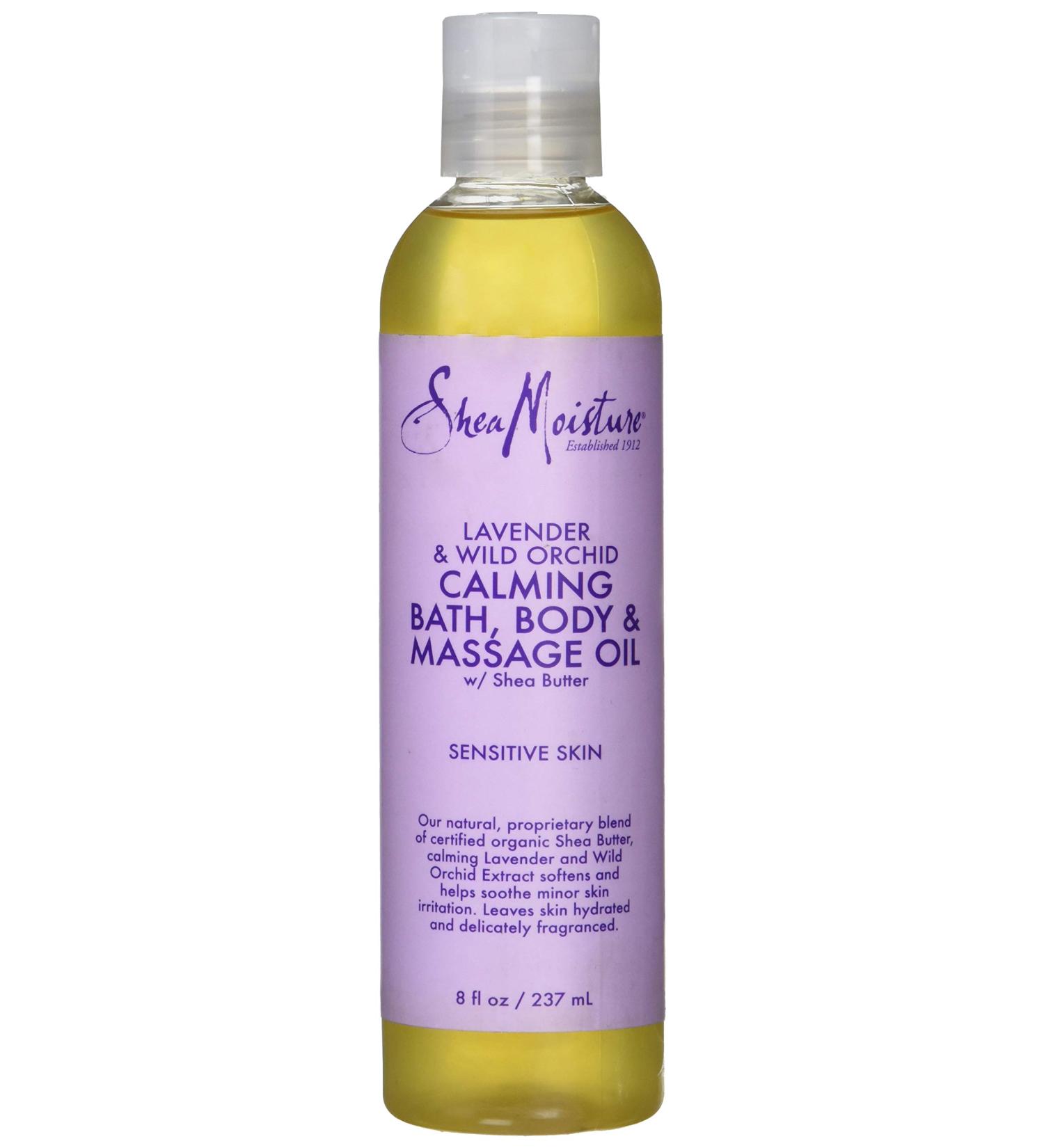Shea Moisture Lavender & Wild Orchid Bath-Body & Massage Oil 8oz - Buy Online on GoSupps.com