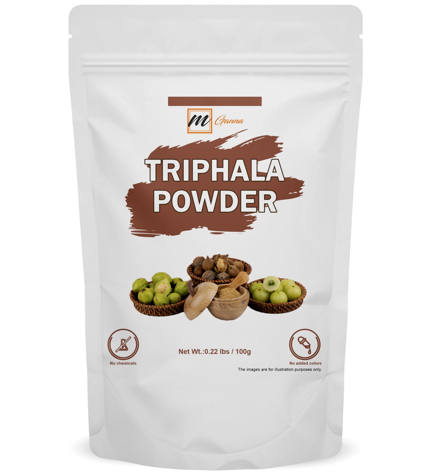 mGanna 100% Natural Triphala Powder for Skin Care 100 GMS / 0.22 LBS - Buy Online on GoSupps.com