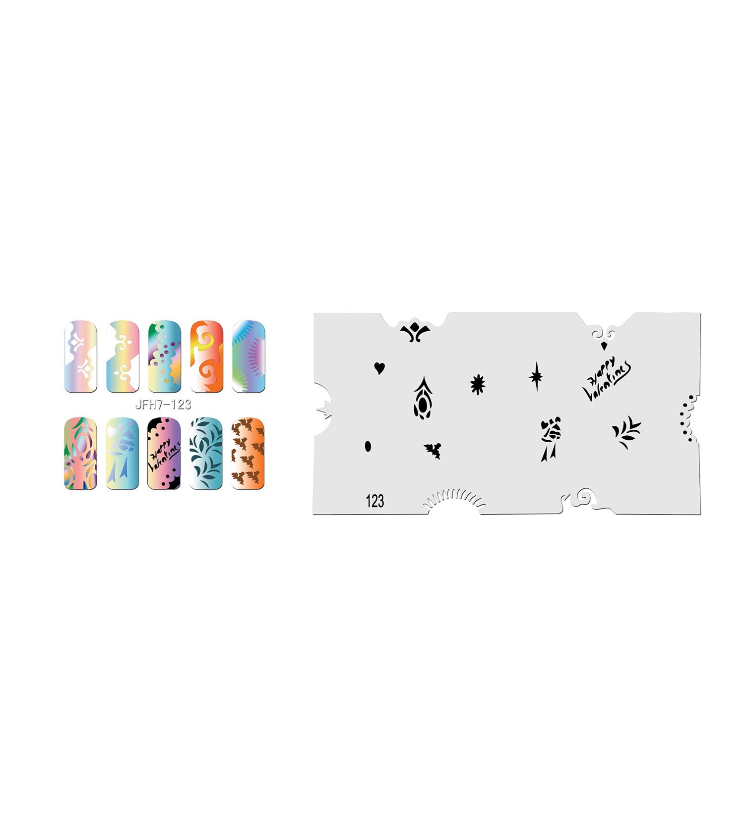 Fingernail stencil (airbrush nail art) Fengda JFH07-123