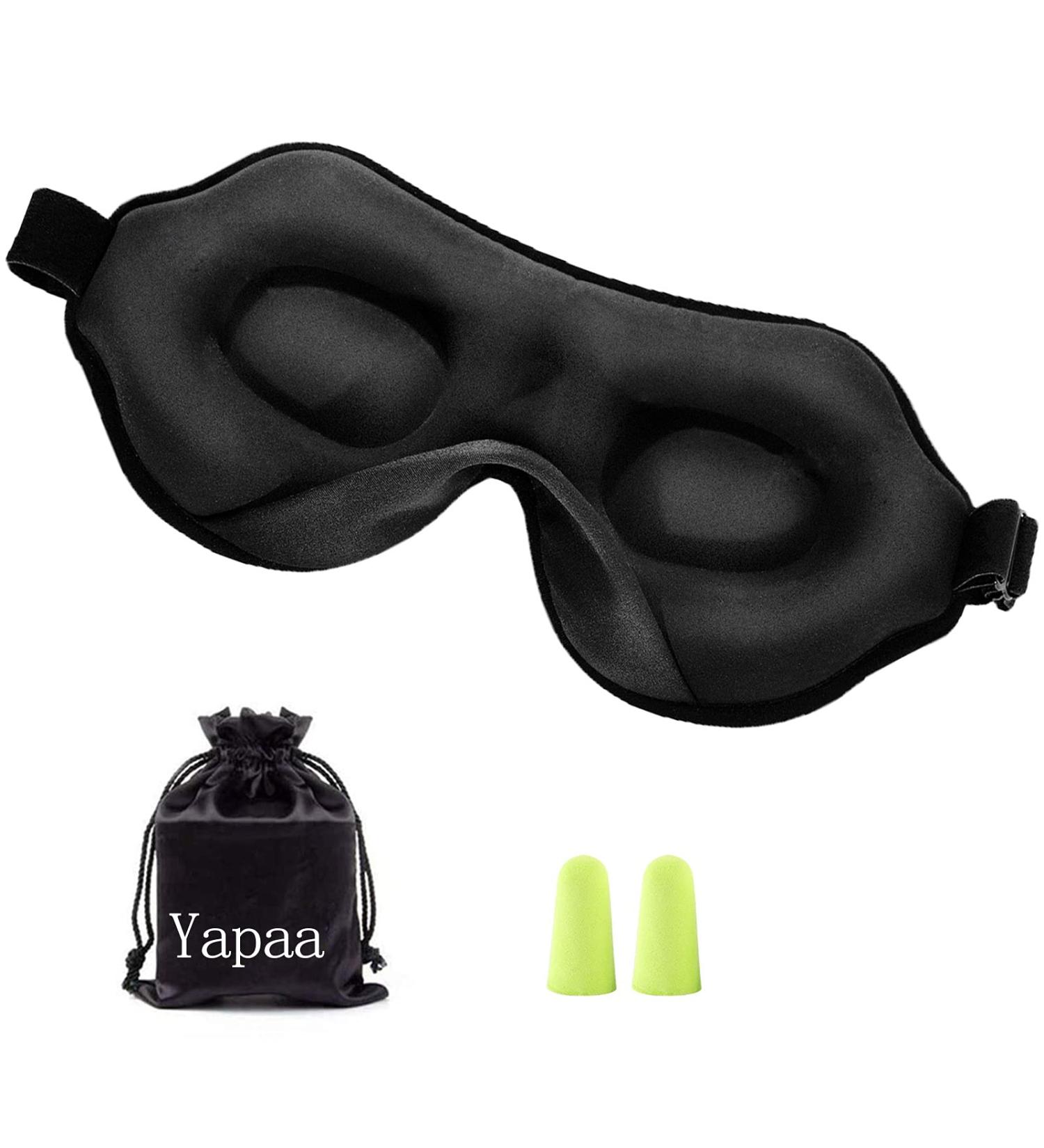 HYNG 3D Contoured Eye Mask for Men and Women - 100% Light Blocking Sleep Mask for Travel, Nap, and Yoga - Buy Online on GoSupps.com