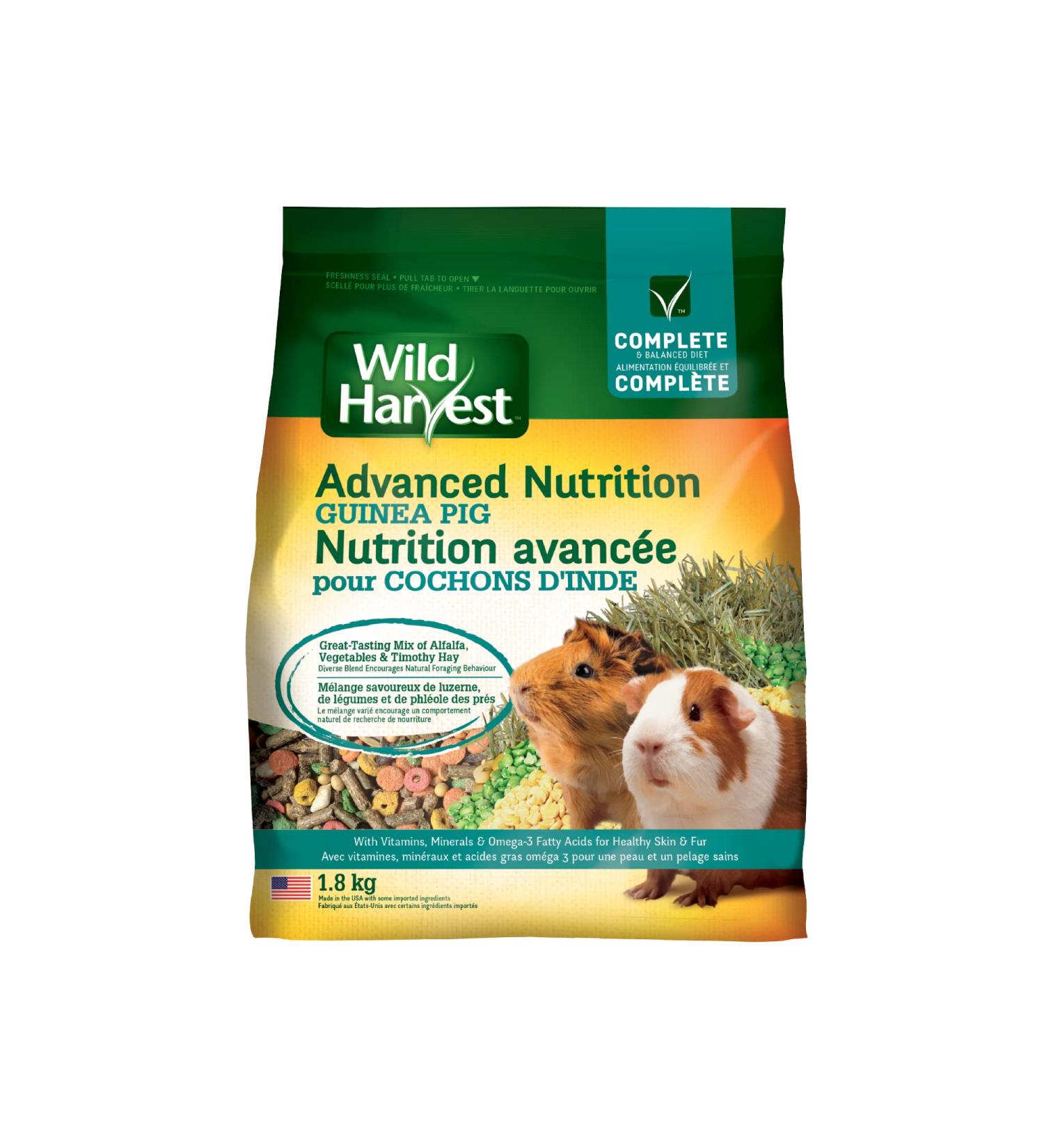 Wild Harvest Advanced Nutrition Diet Guinea Pig 4lb Yellow 1 g (Pack of 1) Wild Harvest Advanced Nutrition Diet Guinea Pig - Buy Online on GoSupps.com