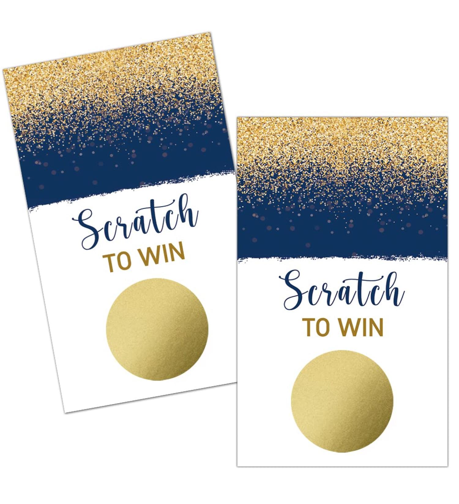 50 Pack Rose Gold Blank Gift Certificate Scratch Off Cards for Small Business - Haizct - Buy Online on GoSupps.com
