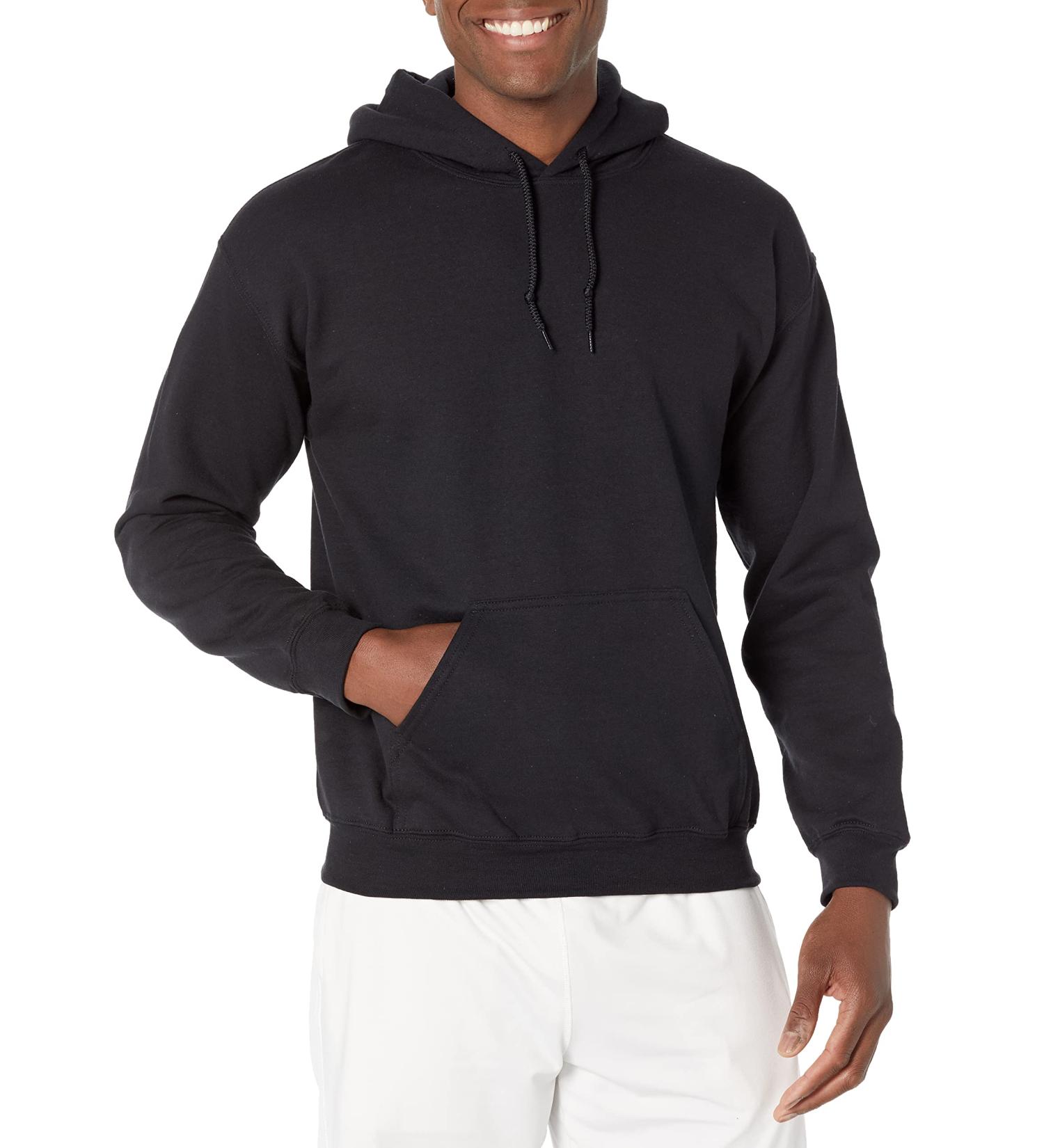 Gildan Adult Fleece Hooded Sweatshirt - G18500 - Medium Black - Buy Online on GoSupps.com