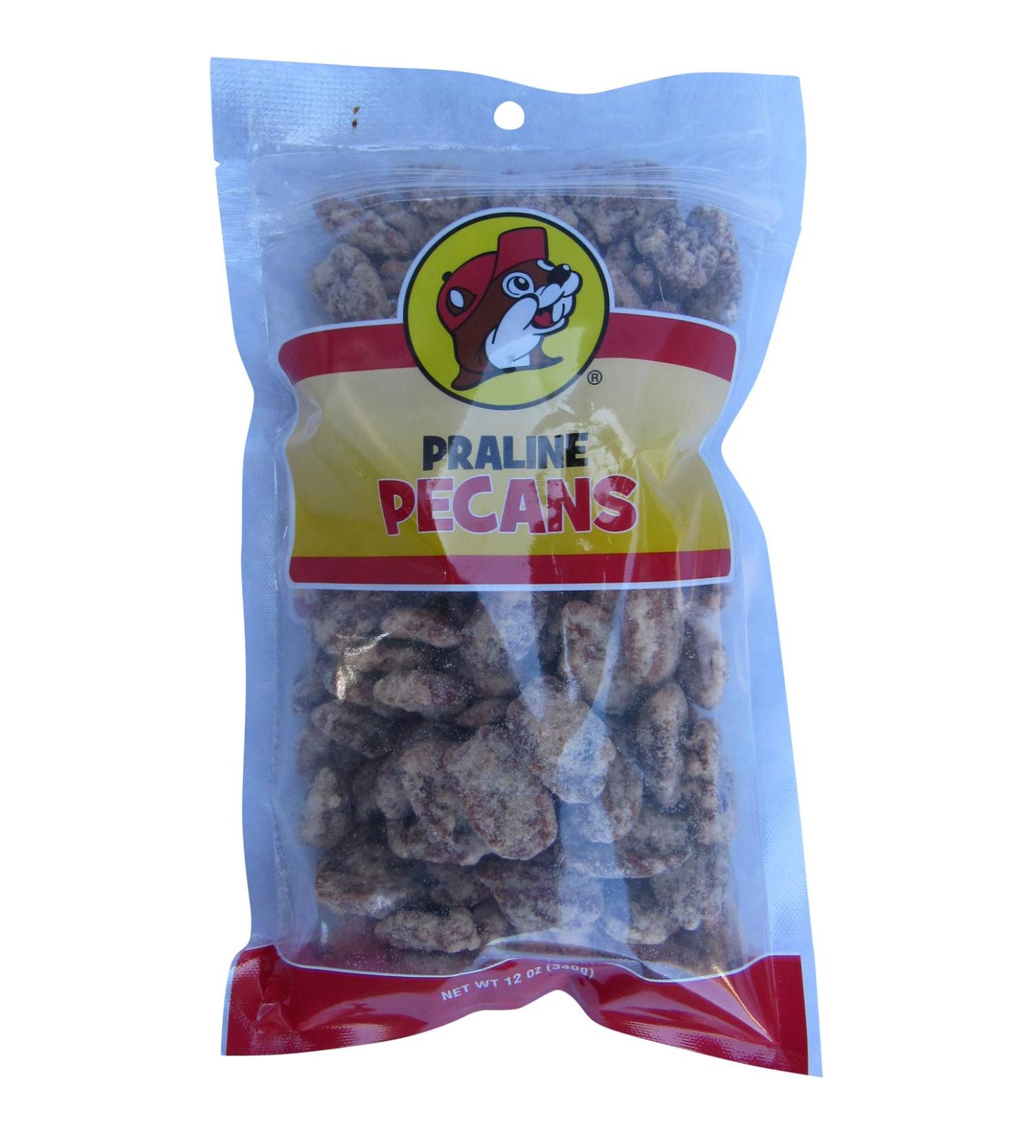 Buc-ee's Glazed Pecan Praline Halves in a Resealable Bag, 12 Ounces