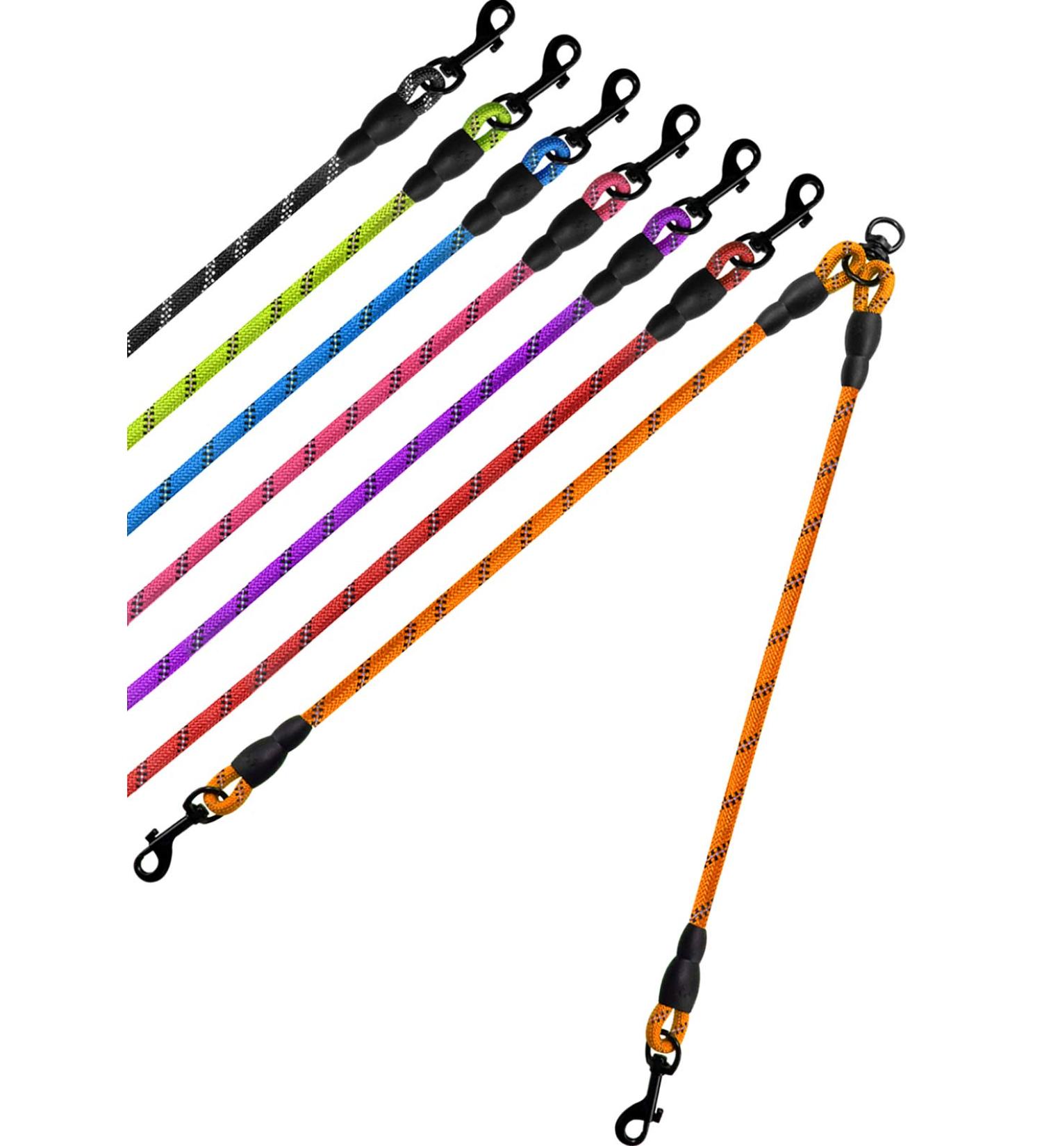 Taglory Double Linen for Dogs - Reflective Climbing Rope Adjustable Safety Leash (75cm Orange) - Perfect for 2 Dogs | International Shipping Available - Buy Online on GoSupps.com