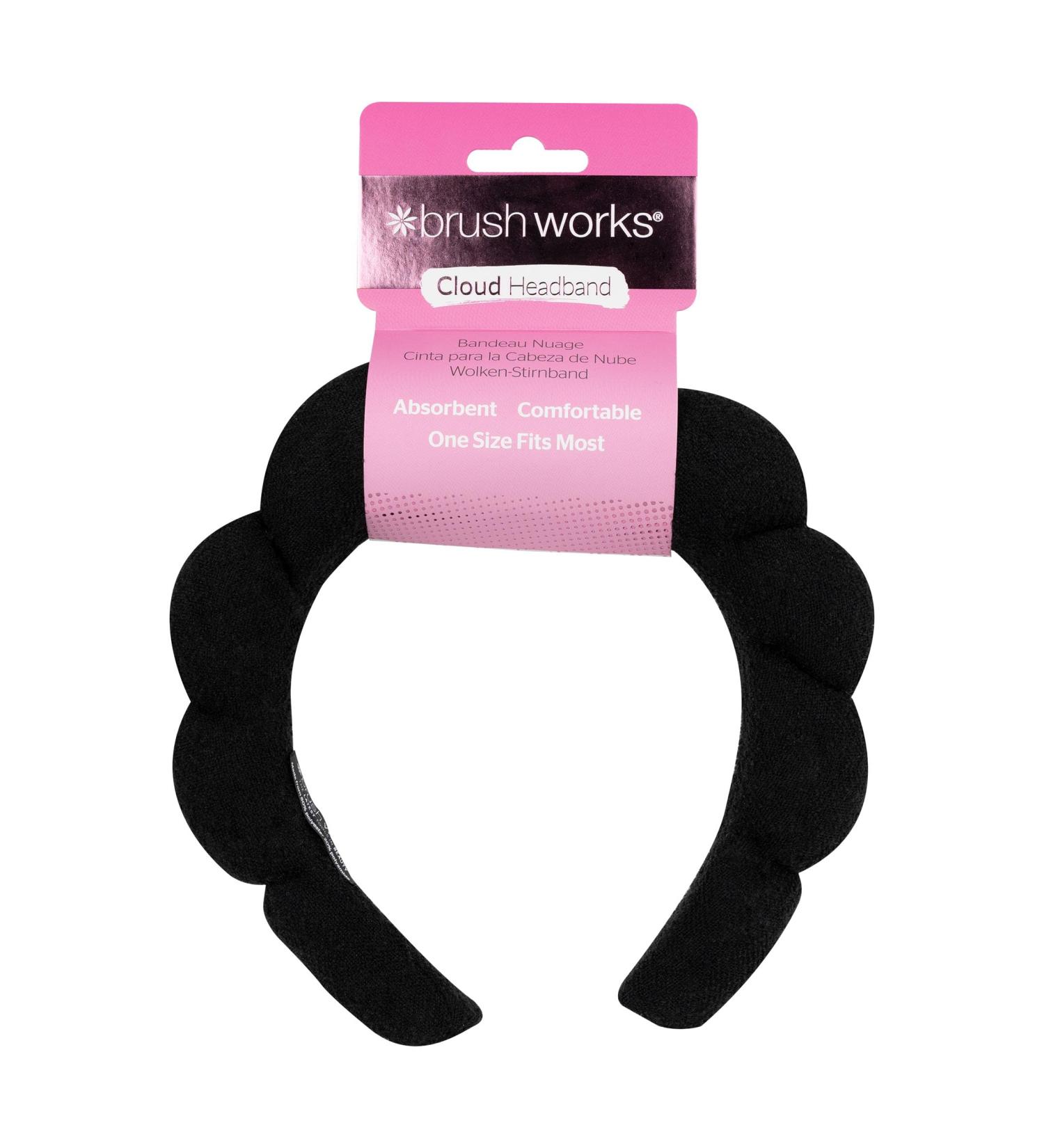 Brushworks Black Cloud Beauty Headband - Soft & Stylish Hair Wrap - Buy Online on GoSupps.com