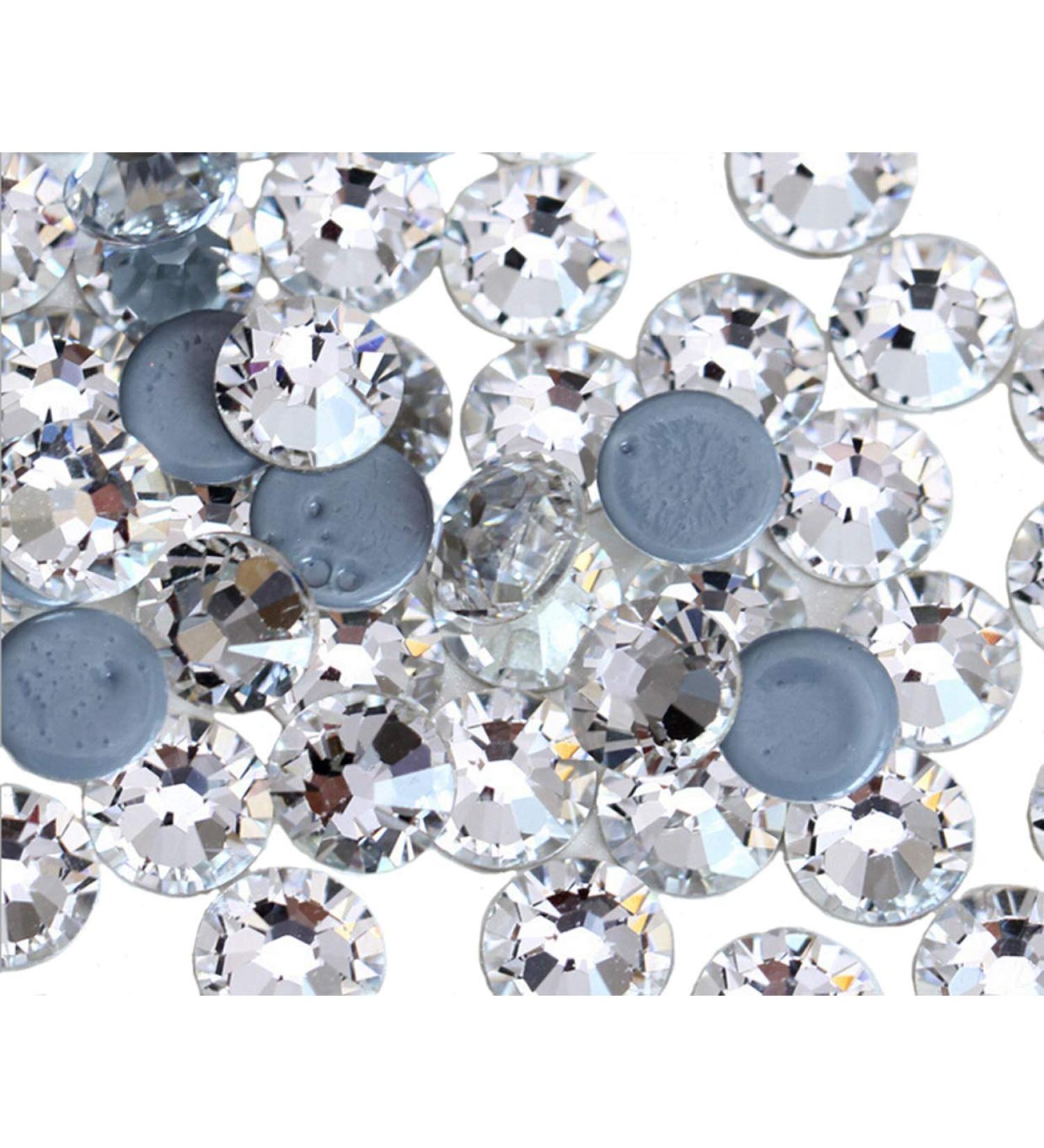 Jollin rhinestones glass with a flat back for attachment with adhesive Hotfix Crystal SS30 288PCS Hotfix Crystal SS30 288PCs