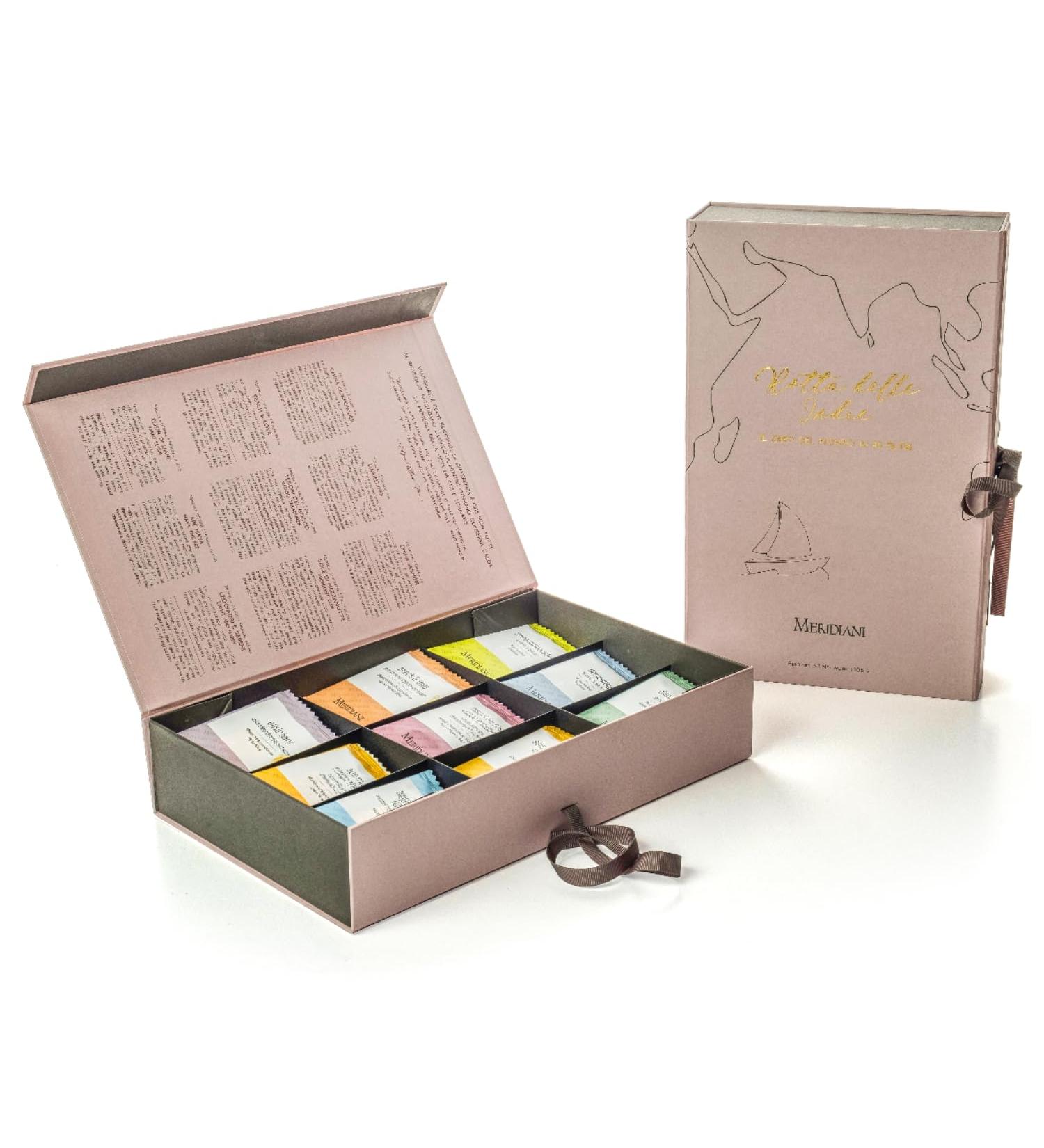  MERIDIANI Meridiani | Tea & Herbal Tea Gift Set | Route des Indes | 45 Tea Filters & Infusions Set 9 Different Flavors | Herbal Tea & Tea Gift Box - (105 Gr) - Buy Online on GoSupps.com