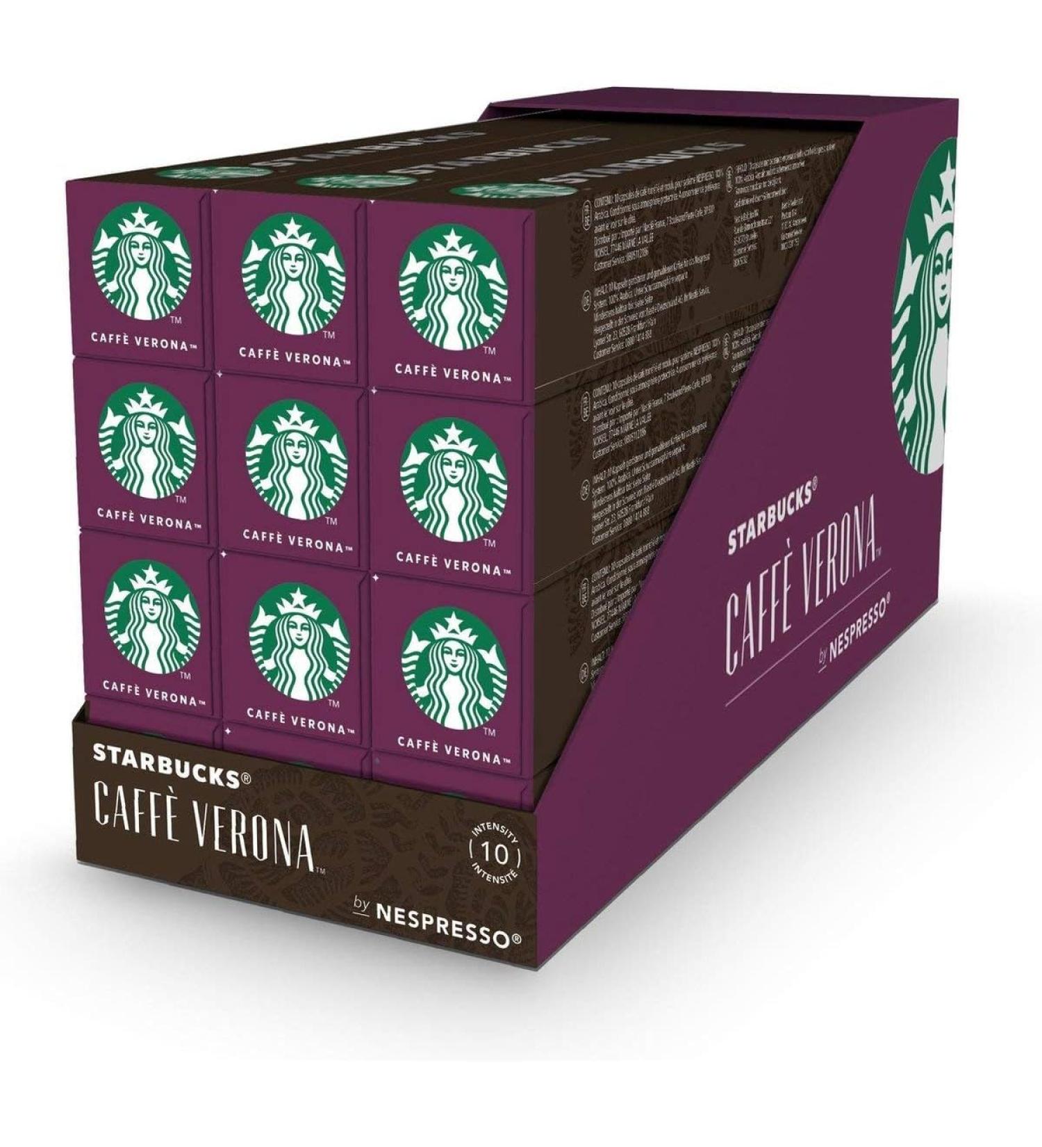 Starbucks - Caff Verona Dark Roast by Nespresso - 12x 10 Capsules - Buy Online on GoSupps.com