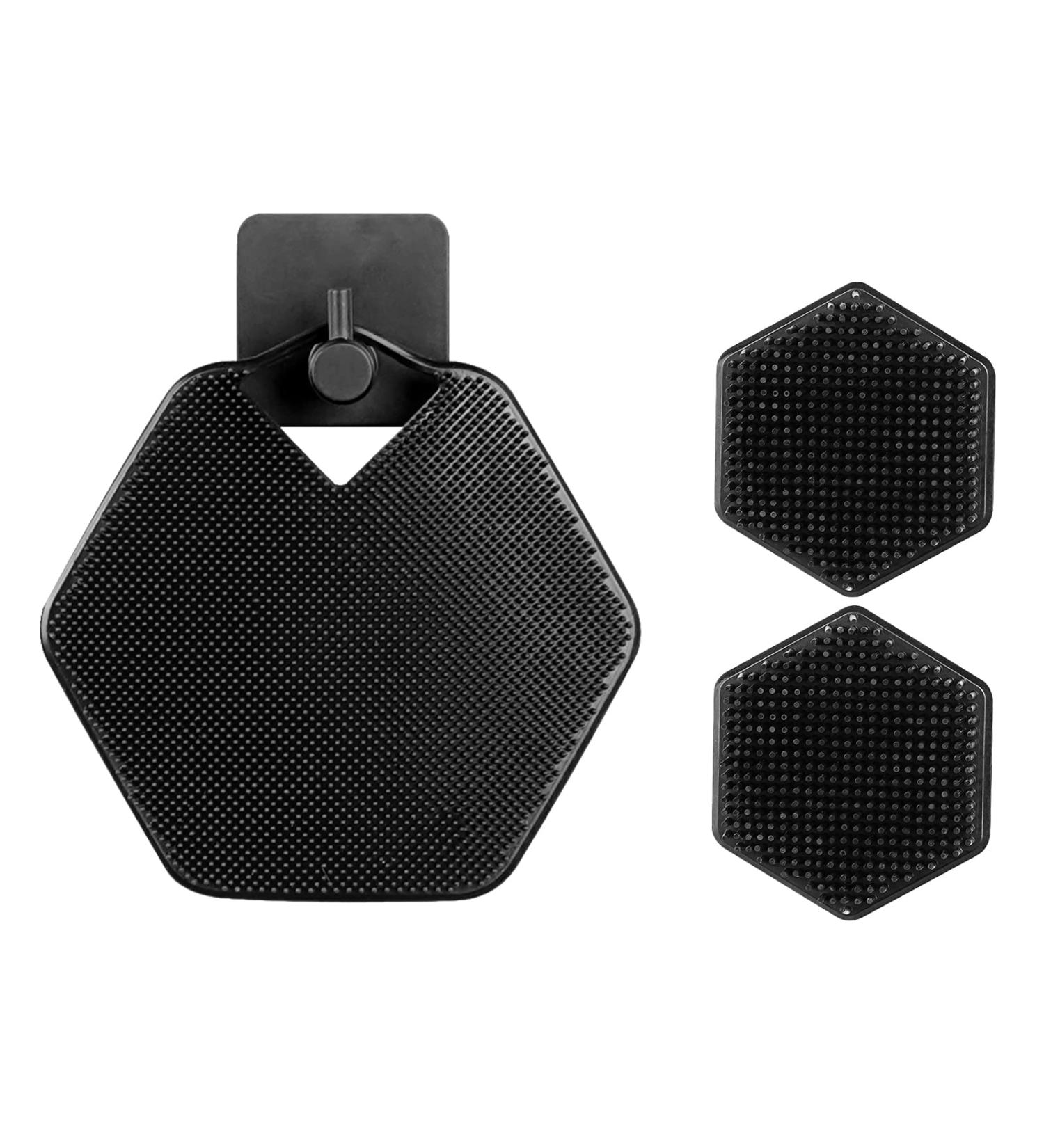 Silicone Body Scrubber + 2 Face Scrubbers | Exfoliating Shower Brush Set for Men and Women - Buy Online on GoSupps.com