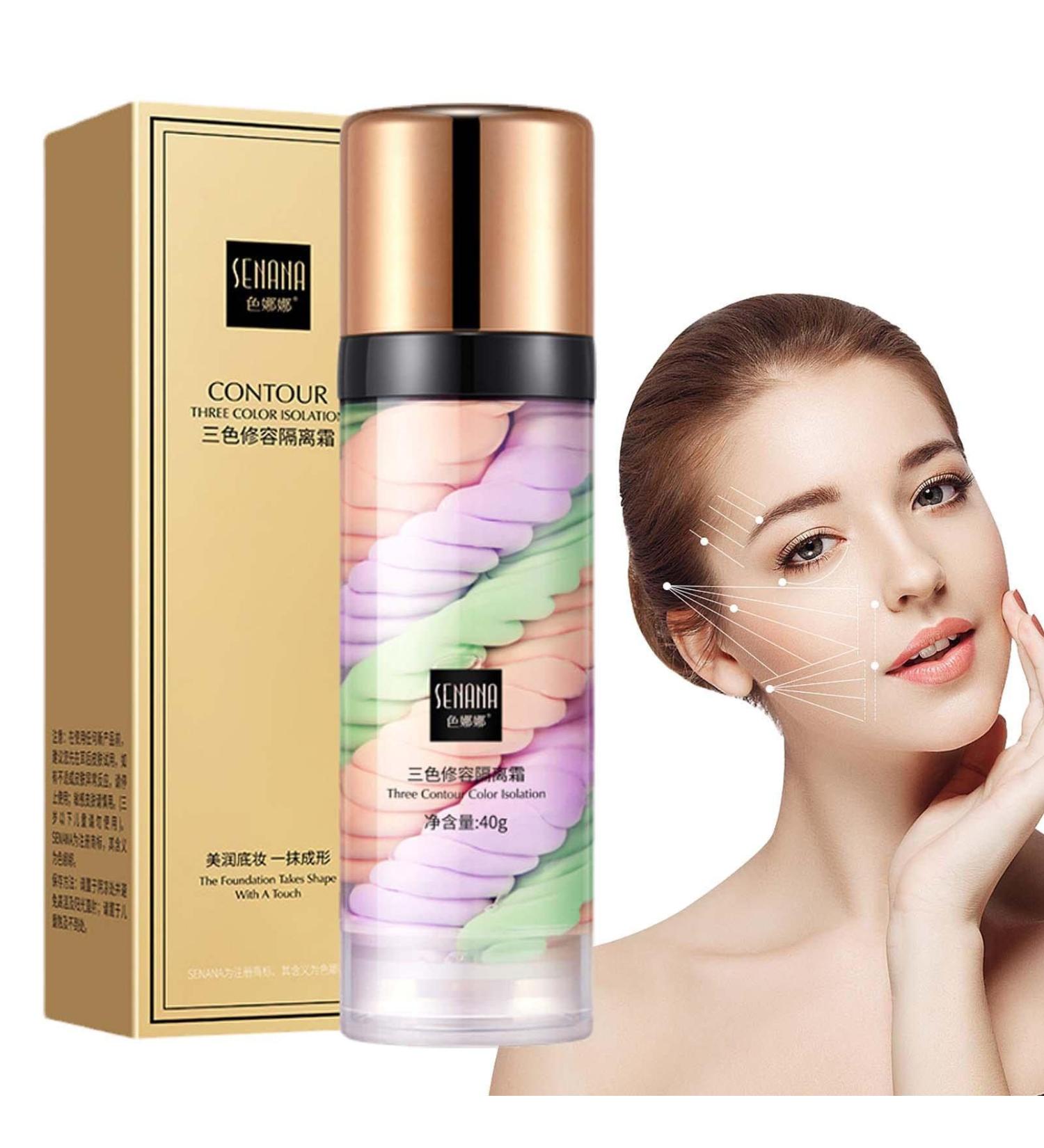 Step Color Corrector & Tricolor Isolation Cream - Face Makeup Primer Invisible Pore Moisturizer & Concealer Foundation | Teksome International Shipping - Buy Online on GoSupps.com