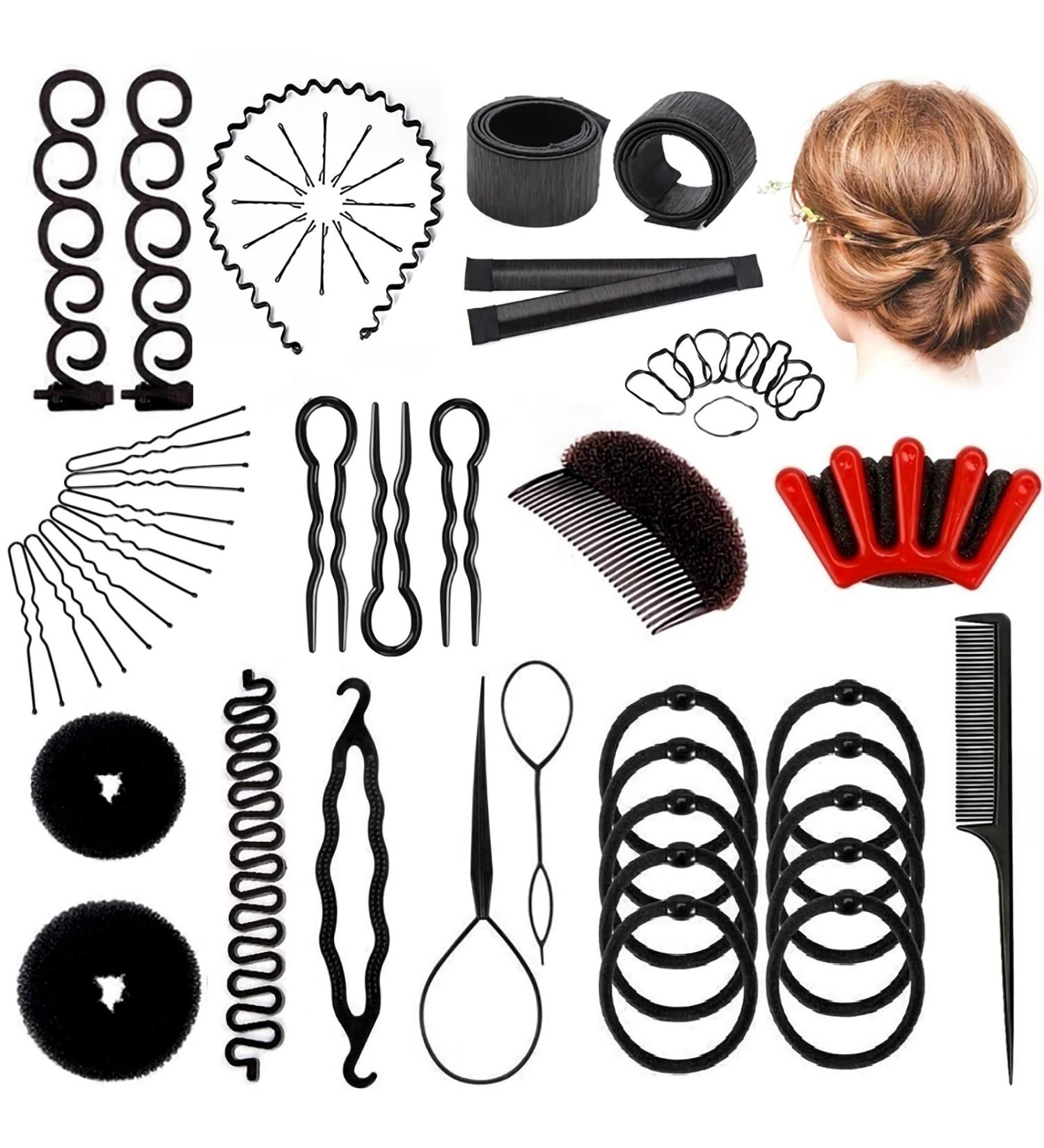 Jingxinxin Hair Styling Set - 20 Pcs DIY Women Hair Accessories for Braid & Hairstyle Making - Buy Online on GoSupps.com