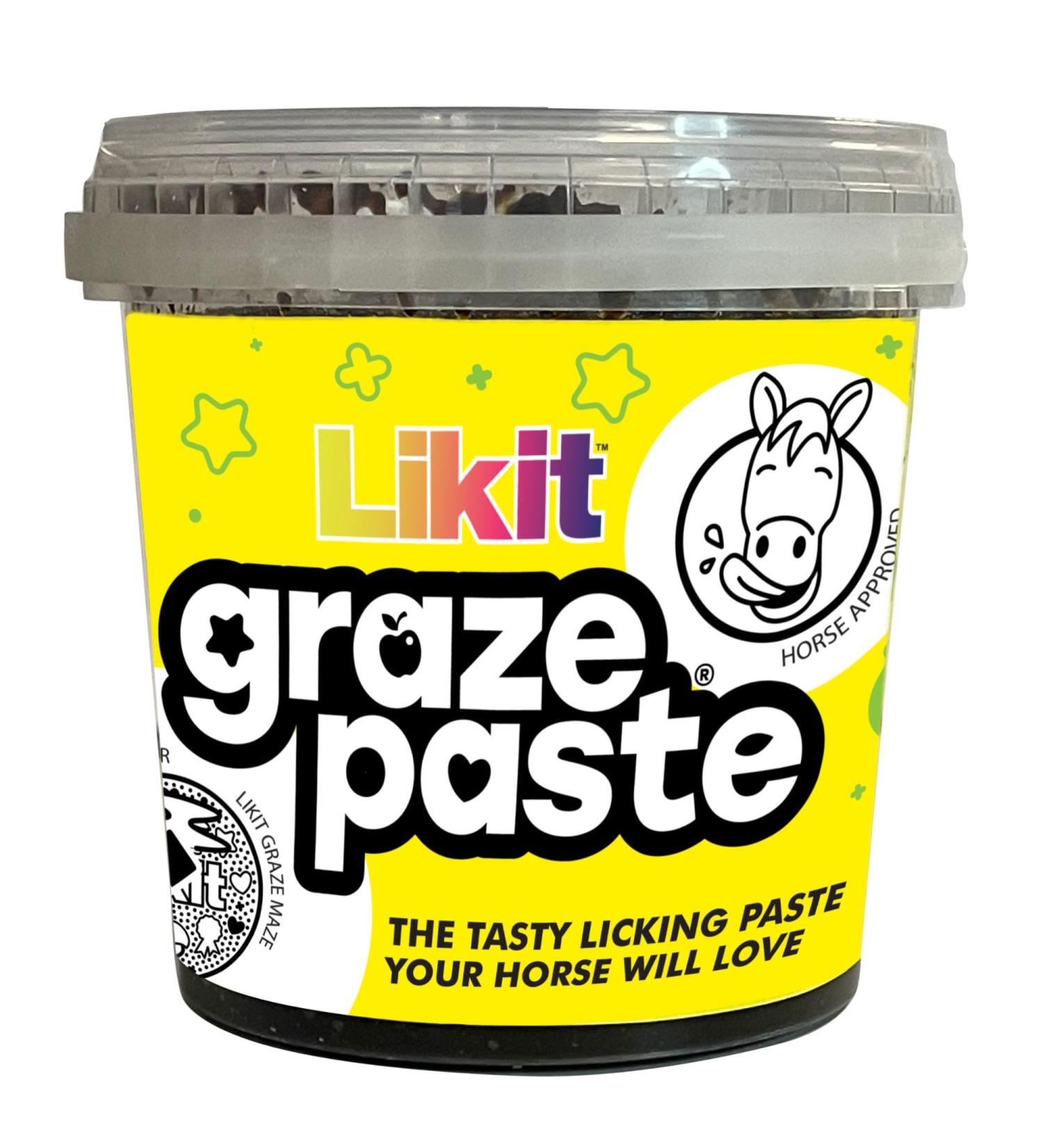 Likit Graze Paste Horse Lick Paste | Use with Likit Graze Maze horse lick mat | Tasty horse treat your horse will love | 1.2kg - Buy Online on GoSupps.com