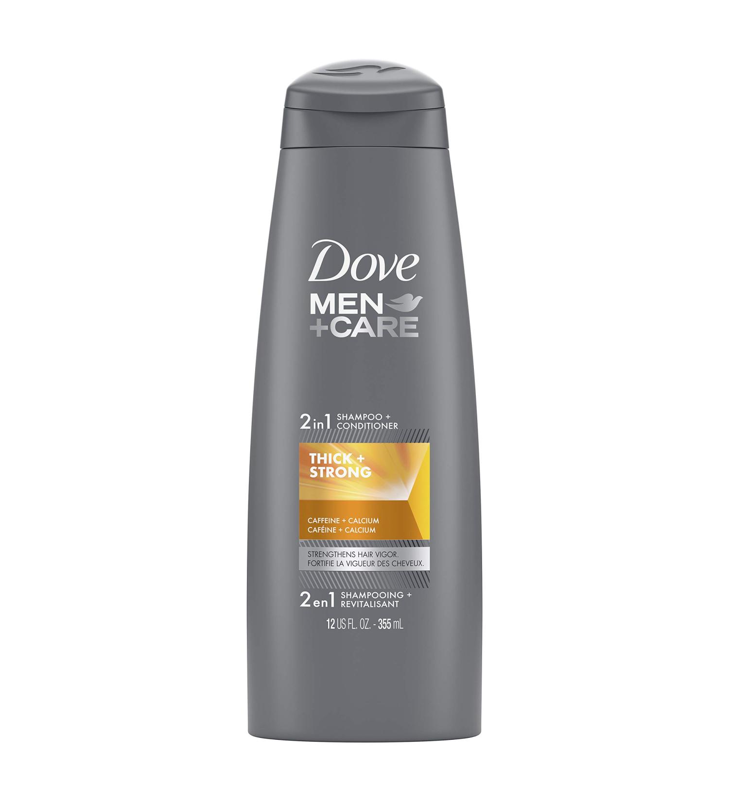 Dove Men+Care Fortifying 2 in 1 Shampoo & Conditioner - Thicker Stronger Hair with Caffeine | 12 oz - International Shipping Available - Buy Online on GoSupps.com