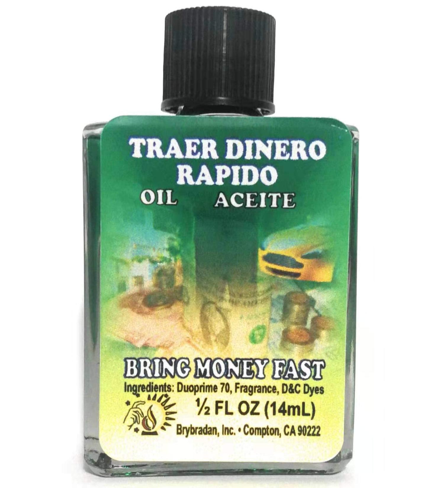 Bring Money Fast Oil 1/2 OZ for Cash Wealthy Quick Money Success Wiccan Pagan Conjure Magick