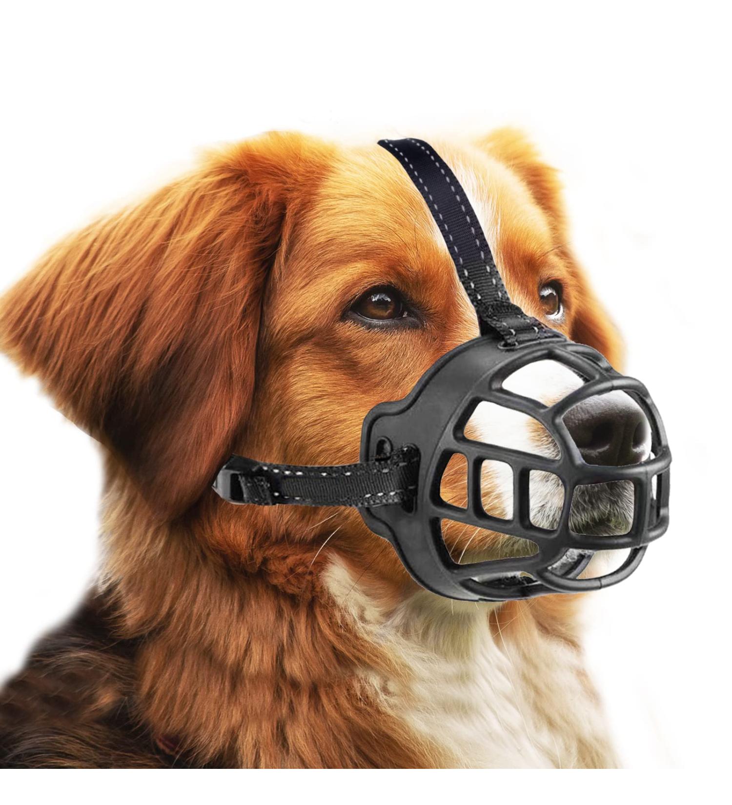Ohcozzy Silicone Basket Dog Muzzle - Adjustable for Small Medium & Large Dogs (Size 1 Black) | International Shipping Available - Buy Online on GoSupps.com
