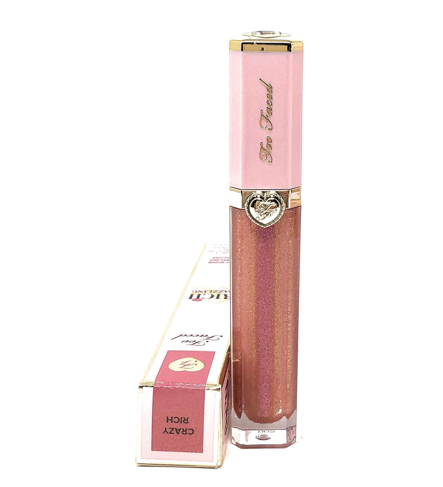Too Faced Rich Dazzling High-Shine Lip Gloss - Crazy Rich - Buy Online on GoSupps.com