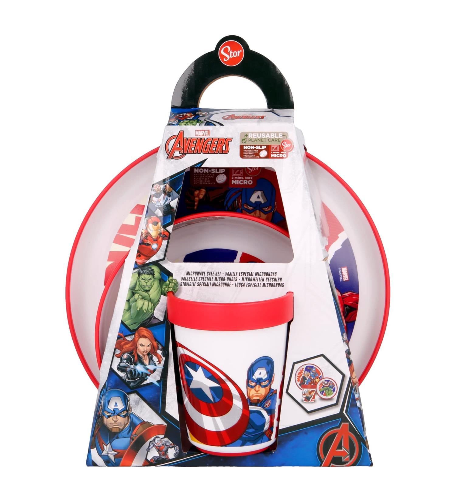 Stor Premium Anti-Slip Set 3 PCS Avengers Comic Heroes Multicoloured - Buy Online on GoSupps.com