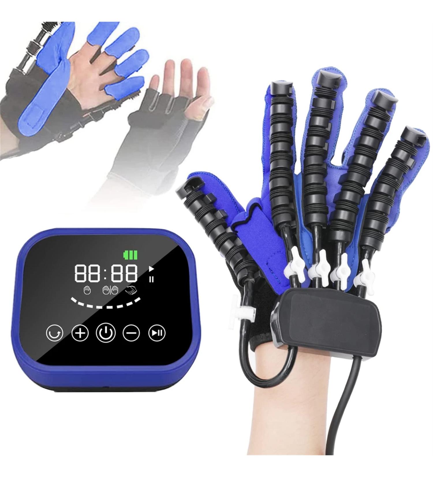 Rehabilitation Robot Gloves Stroke Hemiplegia Rehabilitation Training Equipment Finger Straightening Brace Guard Protector for Hand Function Recovery Right L Large Right - Buy Online on GoSupps.com