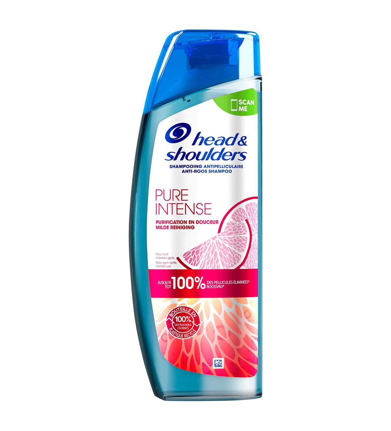 Head & Shoulders Pure Intense Gentle Purification Anti-Dandruff Shampoo - Grapefruit - Up to 100% Dandruff Eliminated - 400ml - Buy Online on GoSupps.com
