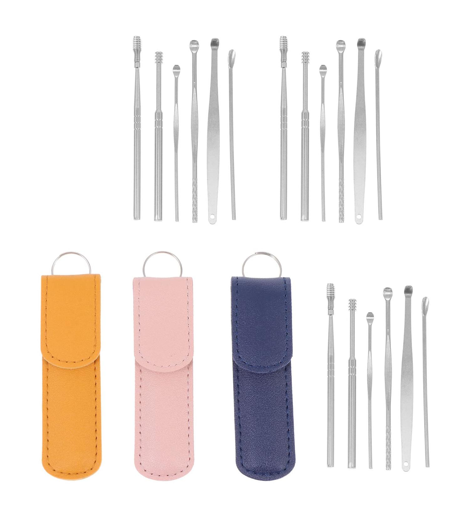 Healvian Ear Cleaner - 3 Sets Stainless Steel Ear Wax Pick Set for Ear Wax Removal and Ear Cleansing - Buy Online on GoSupps.com