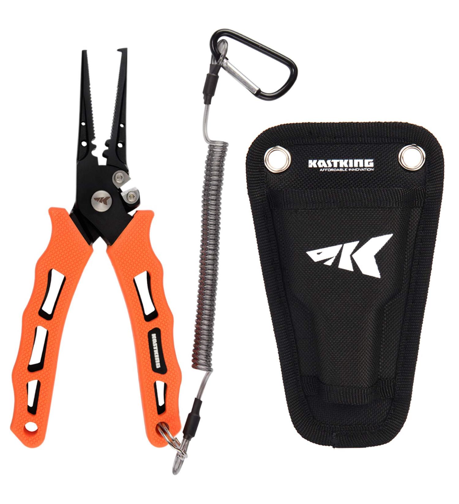 KastKing Cutthroat 7 inch Fishing Pliers  420 Stainless Steel Fishing Tools  Saltwater Resistant Fishing Gear  Tungsten Carbide Cutters  7'' Split Ring Nose  Orange A: 7'' Split Ring Nose - Orange - Buy Online on GoSupps.com