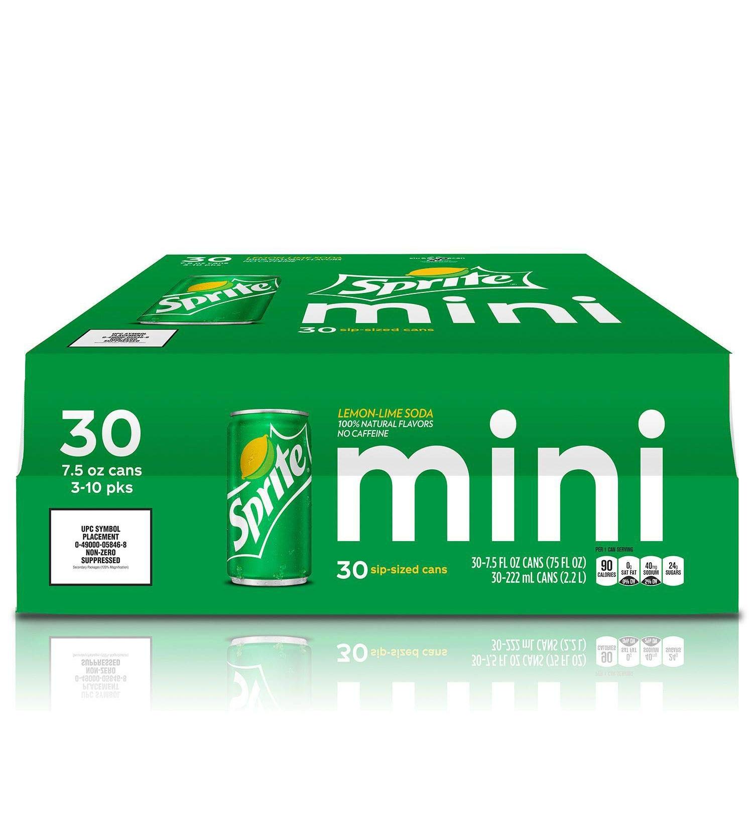 Sprite Lemon-Lime Mini Cans Soft Drink - 30 Pack (7.5 Oz) - 30 Count - Buy Online on GoSupps.com