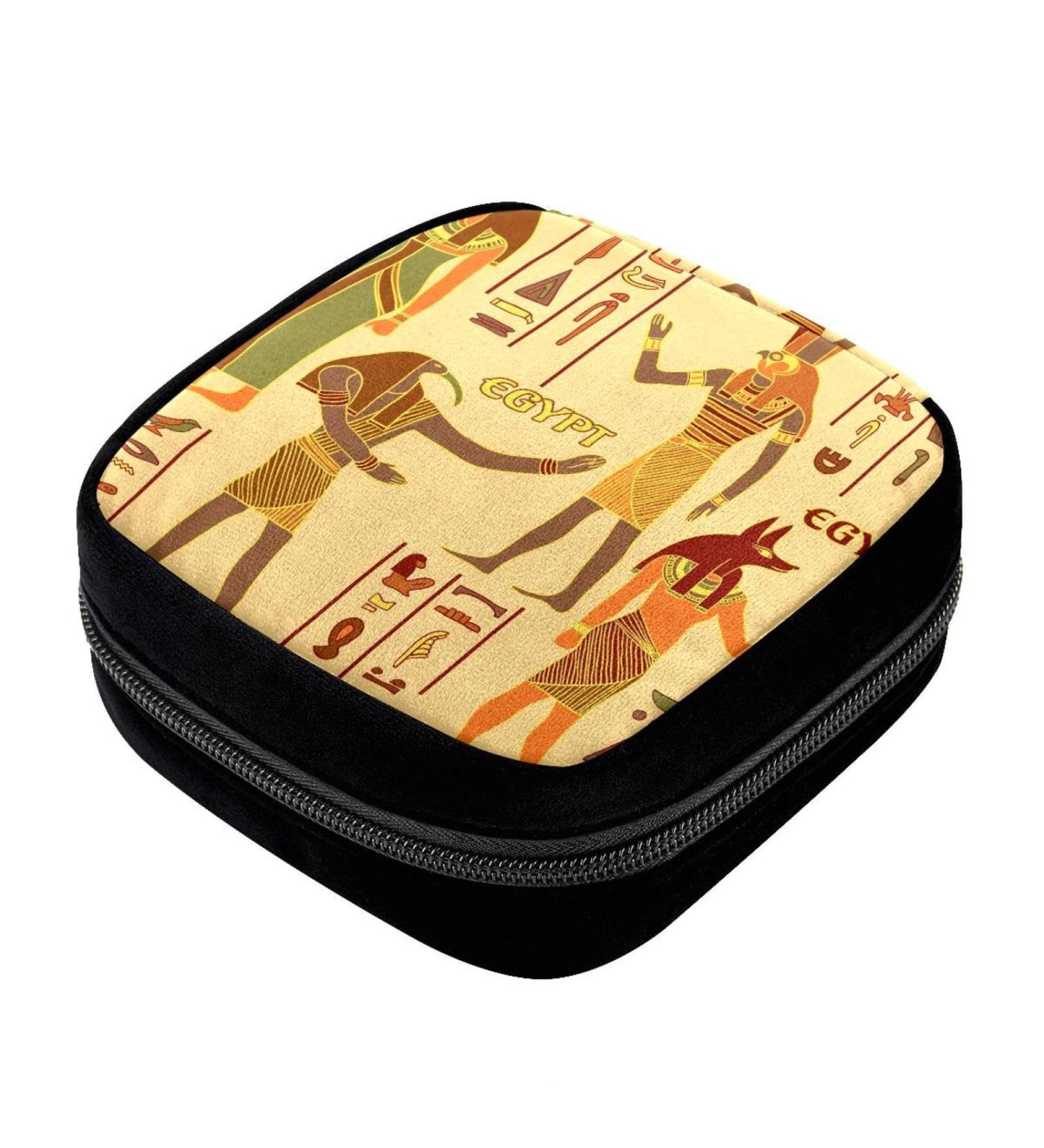 GIAPB Period Bag - Ancient Egyptian Tribal Art Sanitary Napkin Storage & Makeup Pouch Color 3567 - Buy Online on GoSupps.com