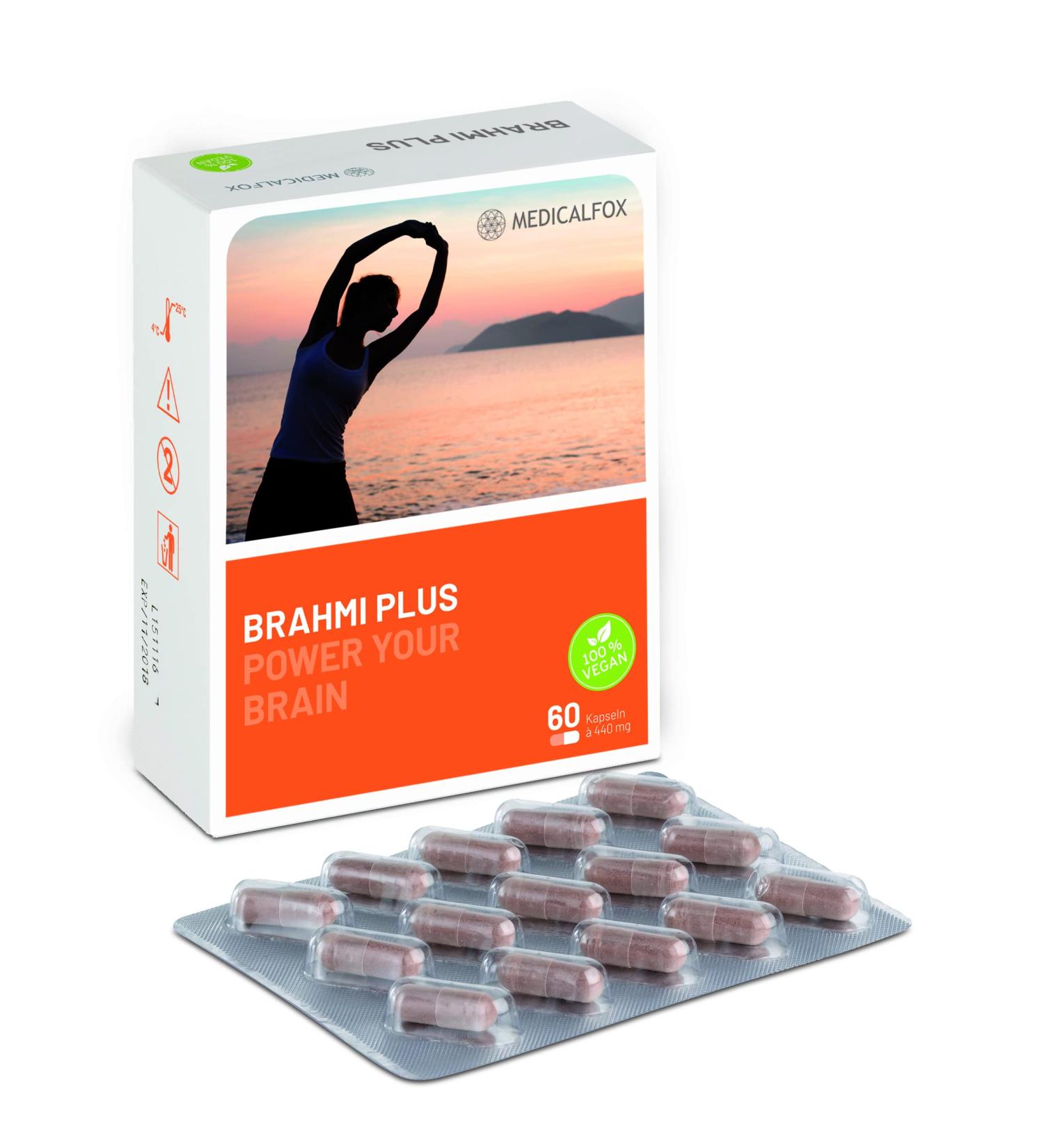 Buy Medicalfox Brahmi Plus 60 Capsules - Boost Your Memory & Focus | Fast International Shipping - Buy Online on GoSupps.com
